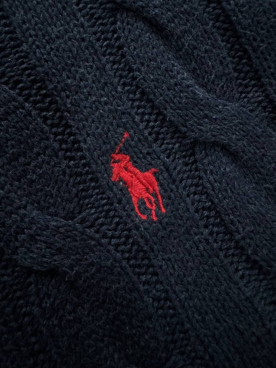 Polo Ralph Lauren Polo Ralph Lauren Cable Knit Sweater Navy–Classic Pony Logo Size US M / EU 48-50 / 2 - 8 Thumbnail