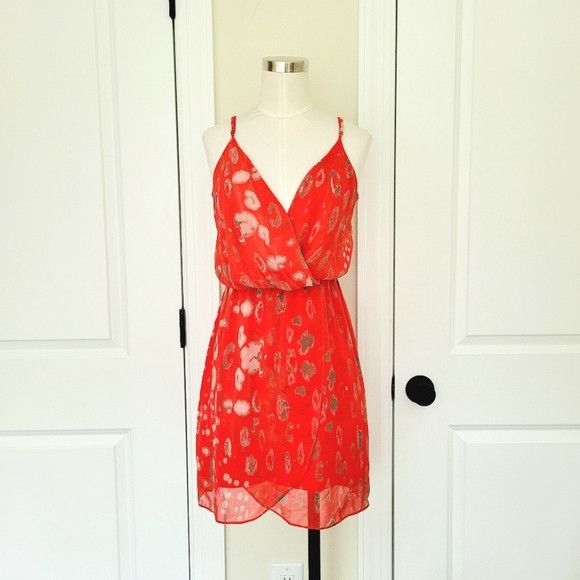 Vacation NWOT Rory Beca Spaghetti Strap Georgette Dress Size S / US 4 / IT 40 - 2 Thumbnail