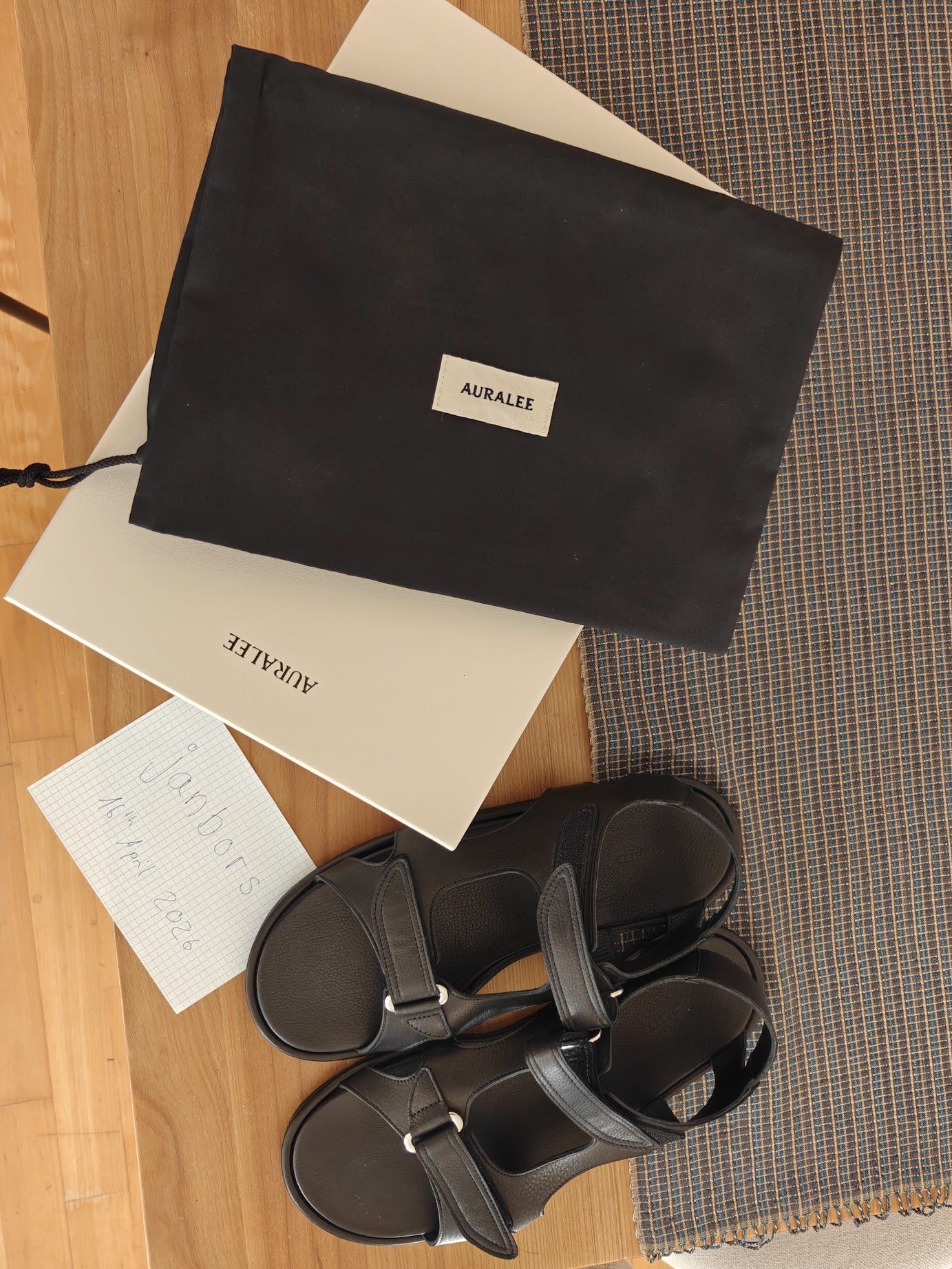 Auralee SOFT LEATHER DOUBLE STRAP SANDALS (NEW + UNWORN incl. BOX Size US 9 / EU 42 - 2 Thumbnail