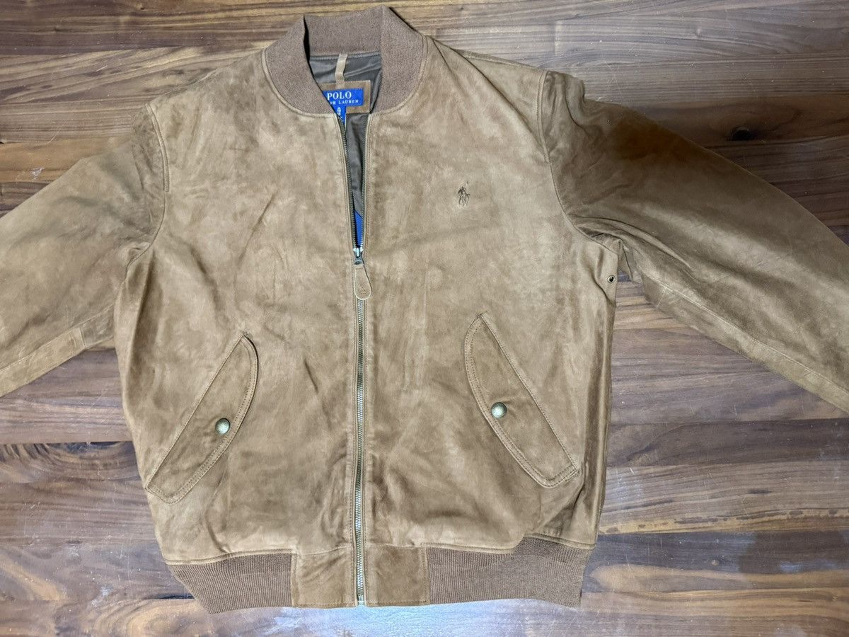 Polo Ralph Lauren Polo Ralph Lauren Leather Suede Flight Jacket Brown Size XL Size US XL / EU 56 / 4 - 7 Thumbnail