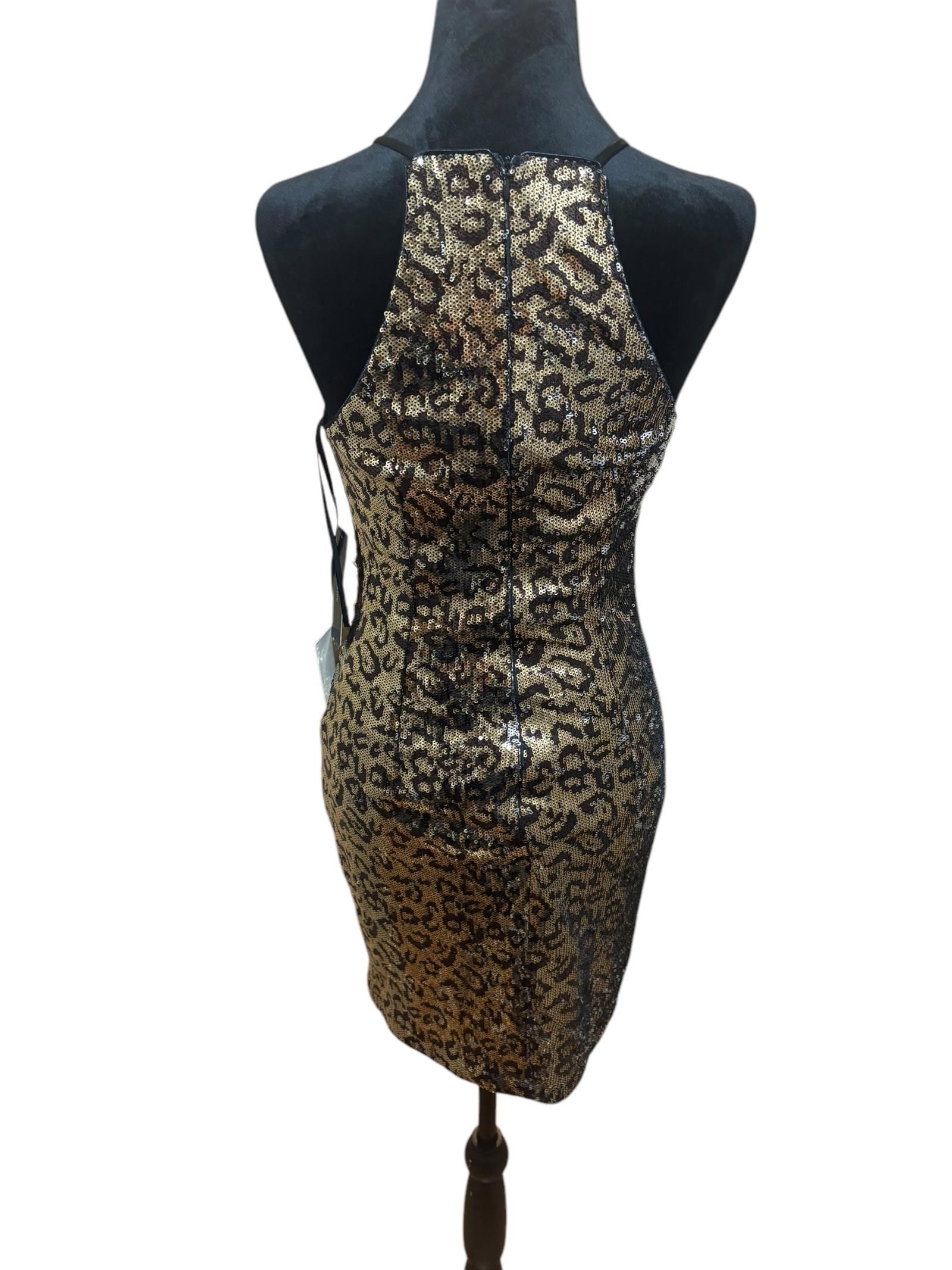 Lulus NWT Lulu’s Gold/Brown/Silver Sequin Evening Dress Size M / US 6-8 / IT 42-44 - 4 Thumbnail