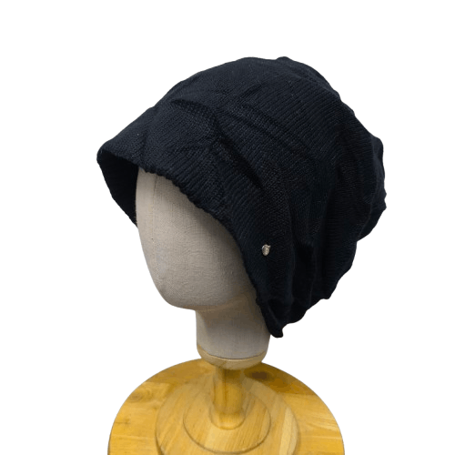 💥 Japanese irodori black gothic style pull on beanie hat