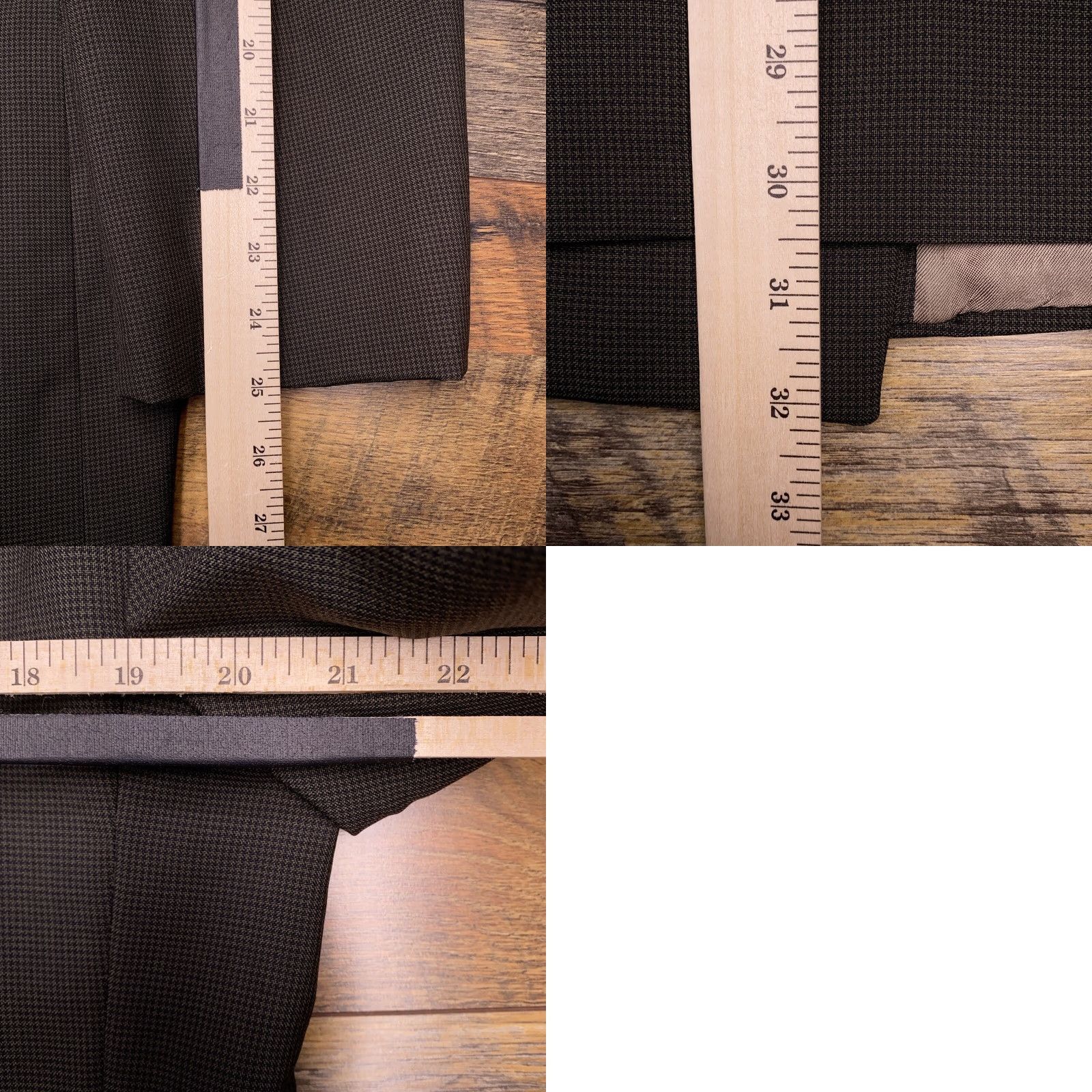 Doublet VINTAGE Bachrach Double-Breasted Suit Jacket 40R Green Wool Blazer Mens Size 40R - 9 Thumbnail