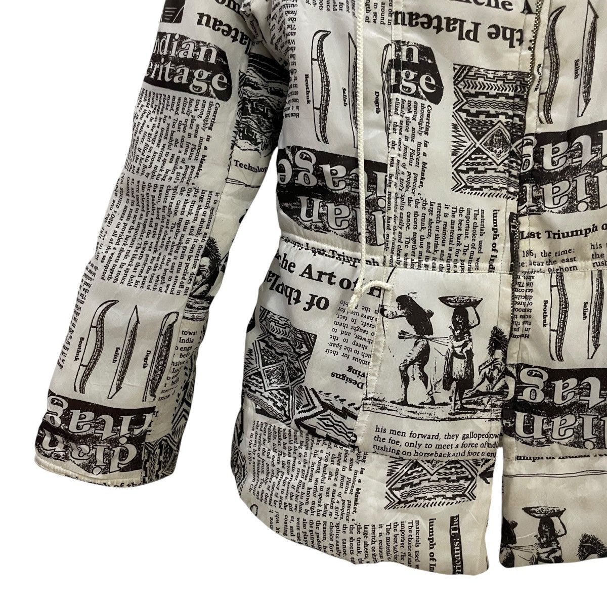 Japanese Brand Vintage Jully Newspaper Motive Jacket Size M / US 6-8 / IT 42-44 - 3 Thumbnail