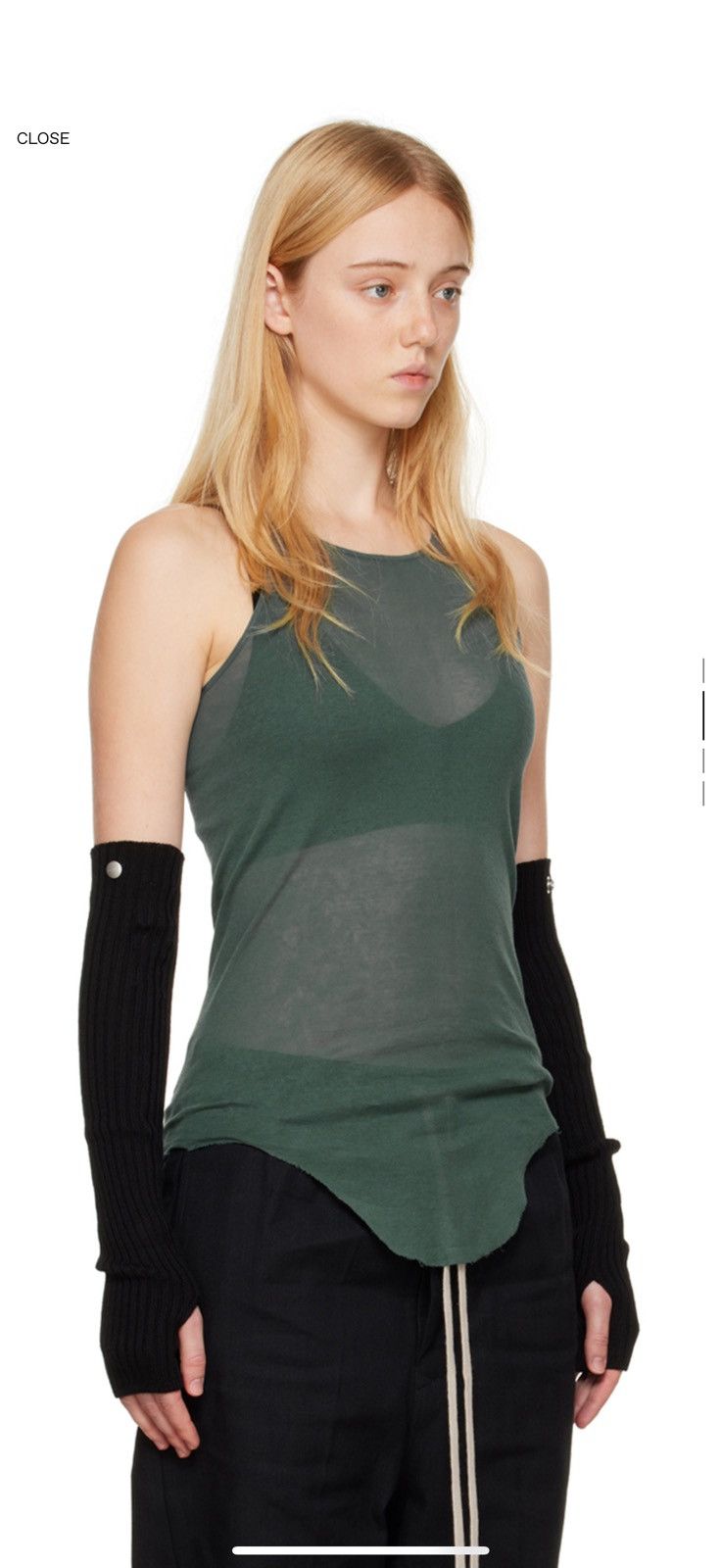 Rick Owens Rick Owens Basic Rib Tank Top Size L / US 10 / IT 46 - 2 Thumbnail