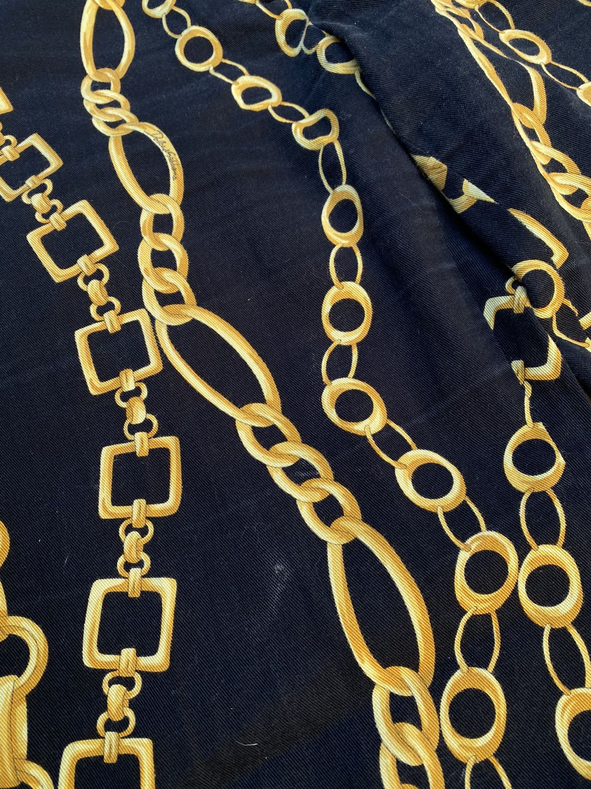Dolce & Gabbana × Vintage Vintage Dolce&Gabbana Chains Oveprinted Pants Size 25" / US 0 / IT 36 - 5 Thumbnail