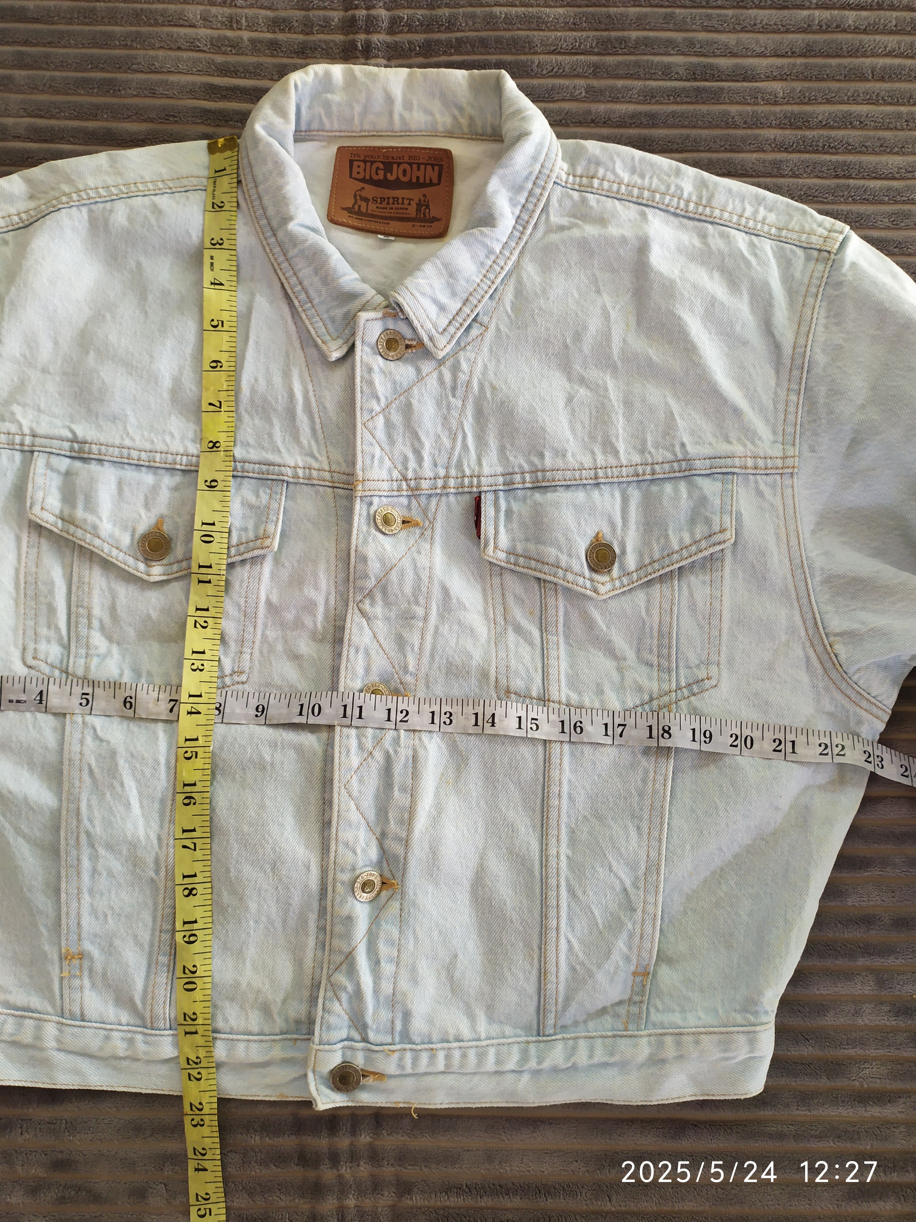 Big John × Vintage Vtg BIG JOHN SPIRIT Denim Jacket Size US L / EU 52-54 / 3 - 9 Thumbnail