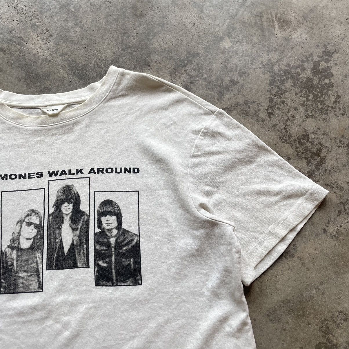 Band Tees × Japanese Brand × Vintage 🔥🔥🇯🇵M Five Japanese Brand Ramones Punk Rock Band Collab Tee Size US M / EU 48-50 / 2 - 6 Thumbnail