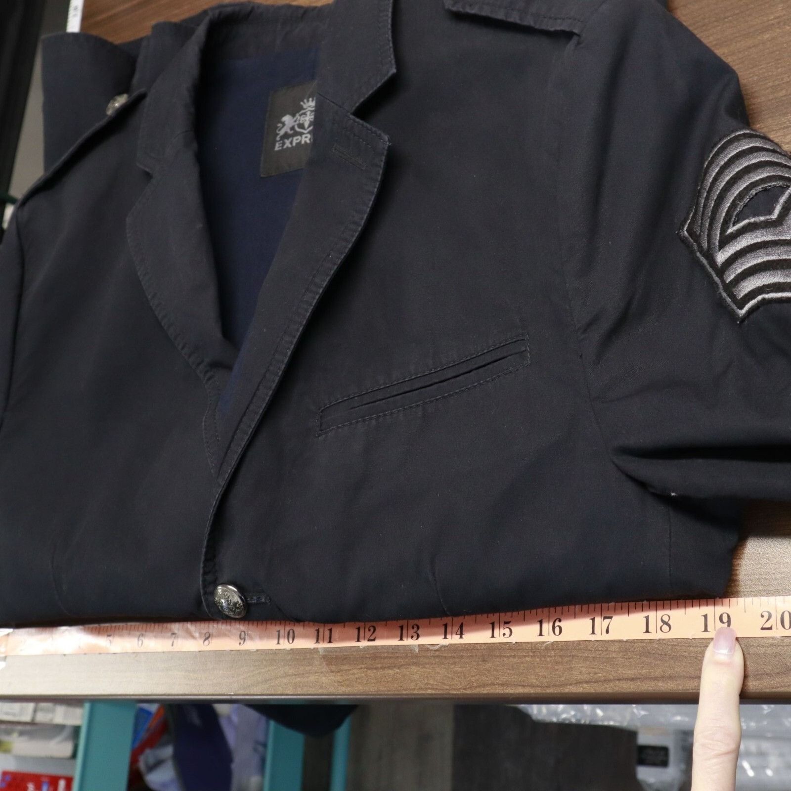 Express Express Blazer Men S Navy Military Dapper Streetwear Preppy Size US S / EU 44-46 / 1 - 14 Thumbnail