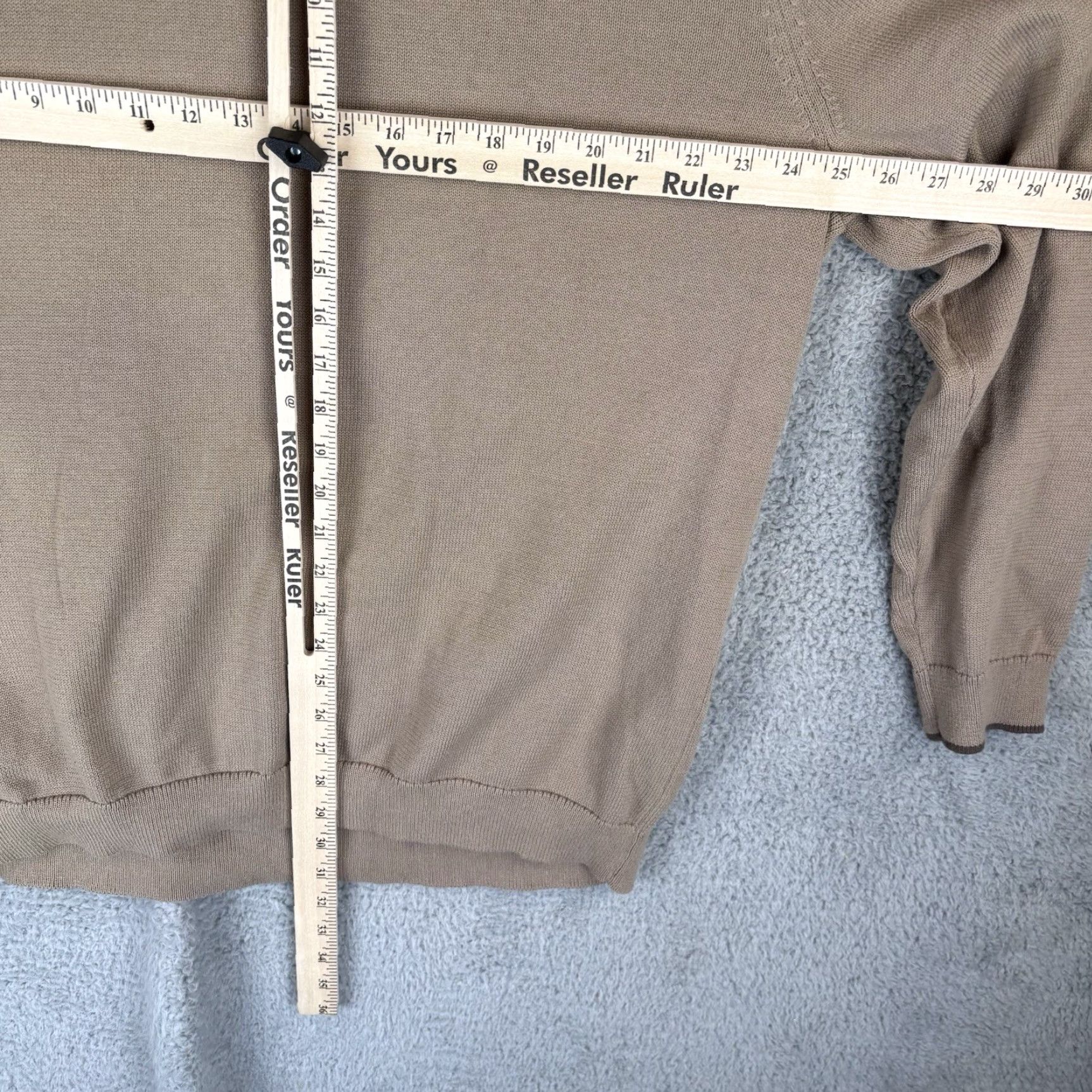 Rhone Rhone Commuter 1/4 Zip Sweater Mens 2XL Tan Beige Knit Casual Pullover Size US XXL / EU 58 / 5 - 6 Thumbnail