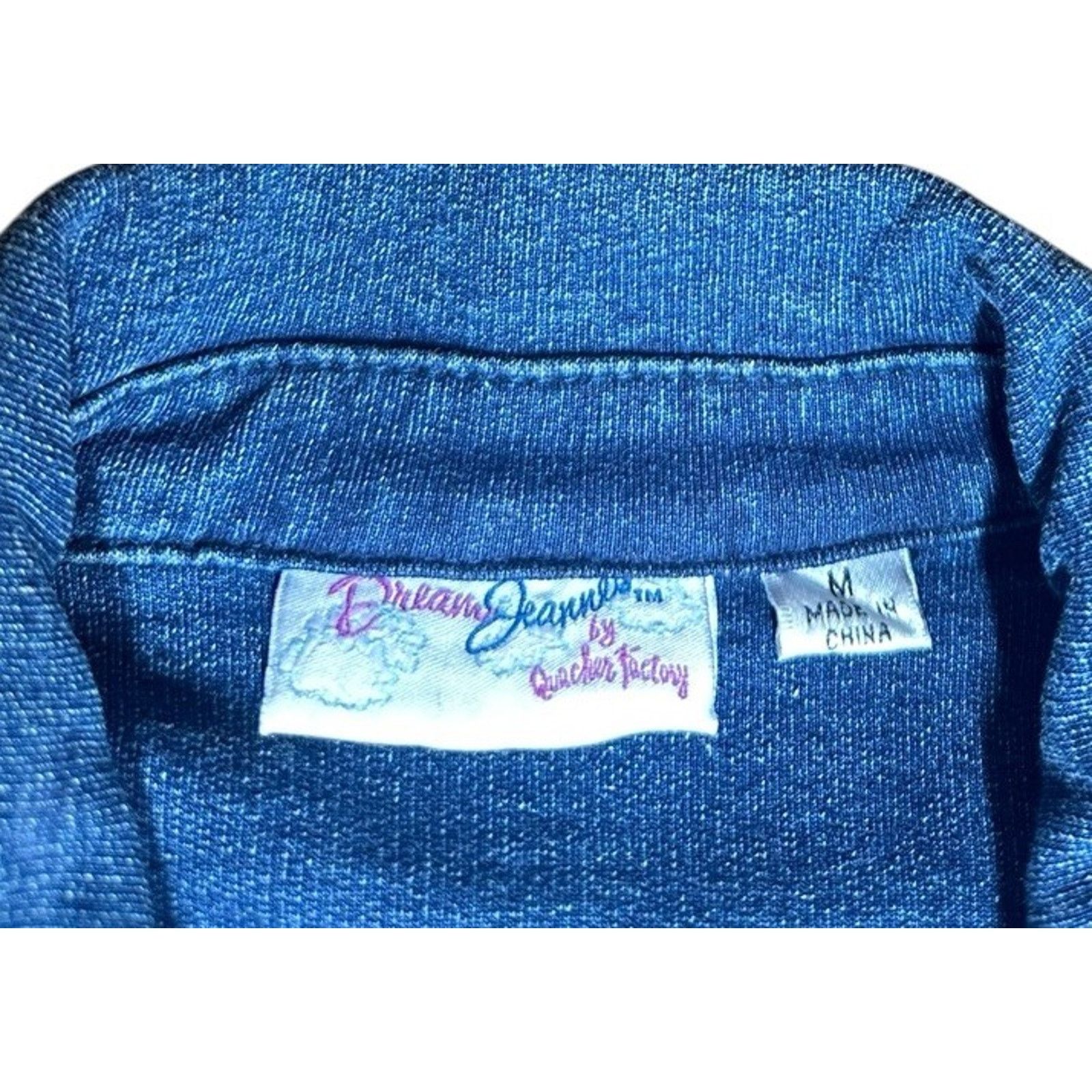 Other Quacker Factory Dream Jeannes Rhinestone Denim Jean Jacket M Size M / US 6-8 / IT 42-44 - 10 Thumbnail