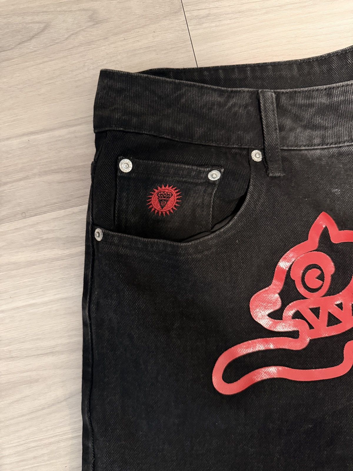 Icecream ICECREAM Graphic Pocket Black Denim Size US 34 / EU 50 - 3 Thumbnail