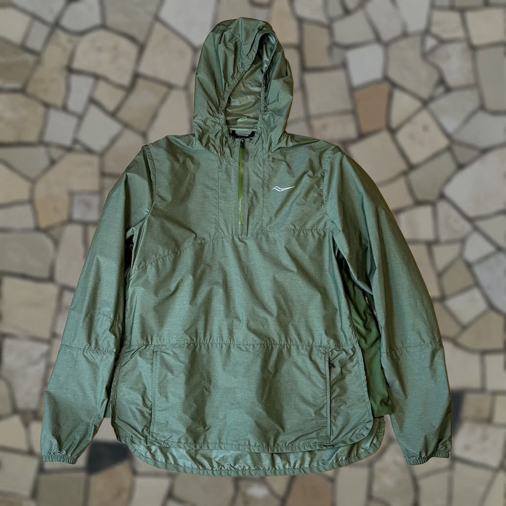 Saucony Saucony Timberline Pullover Windbreaker Hoodie Green Women’s Small S Short Zip Athletic Jogging Running Activewear Size S / US 4 / IT 40 - 1 Thumbnail