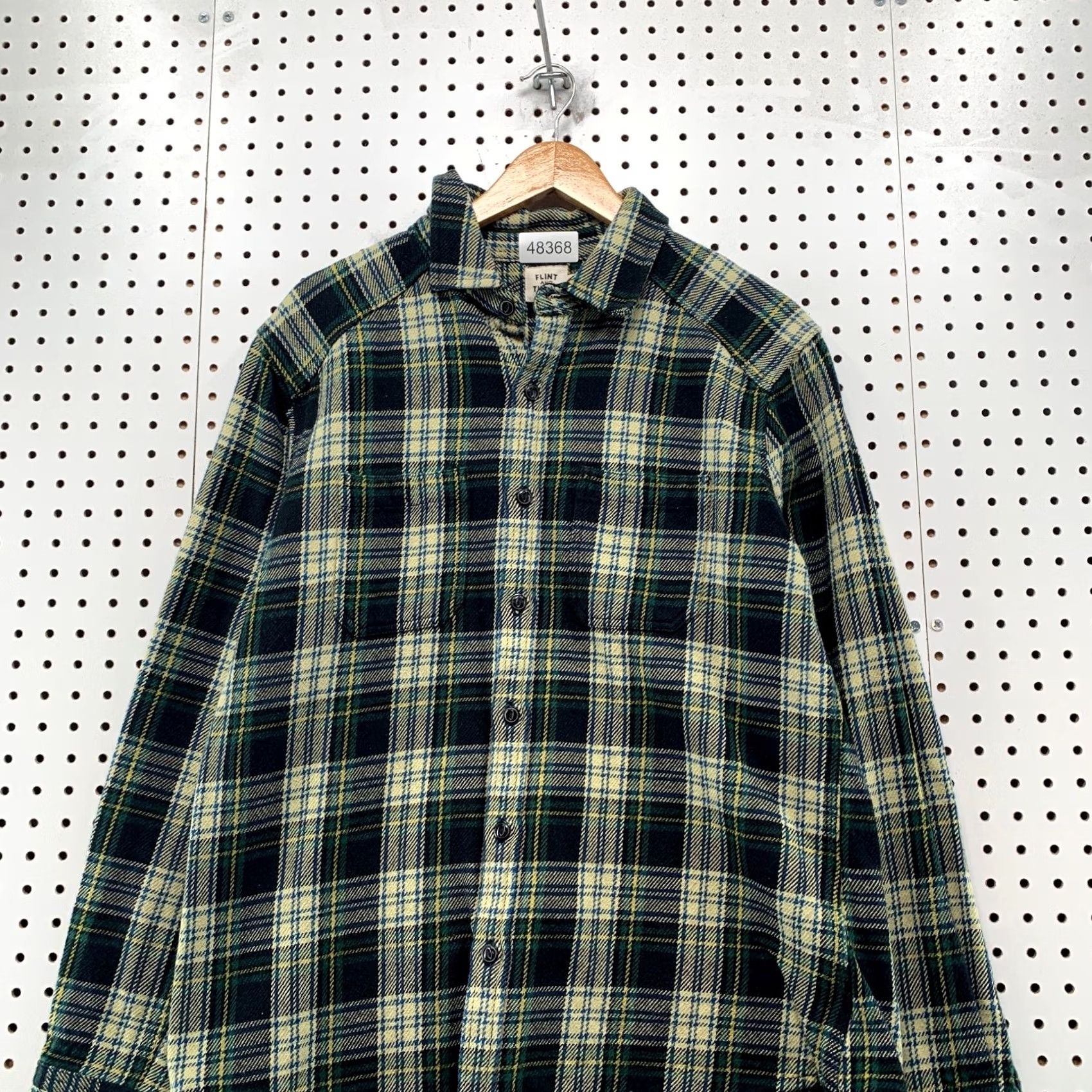 Flint And Tinder Flint Tinder Button-Up Shirt Mens Large Green Plaid Heavyweight Cabin Flannel USA Size US L / EU 52-54 / 3 - 4 Thumbnail