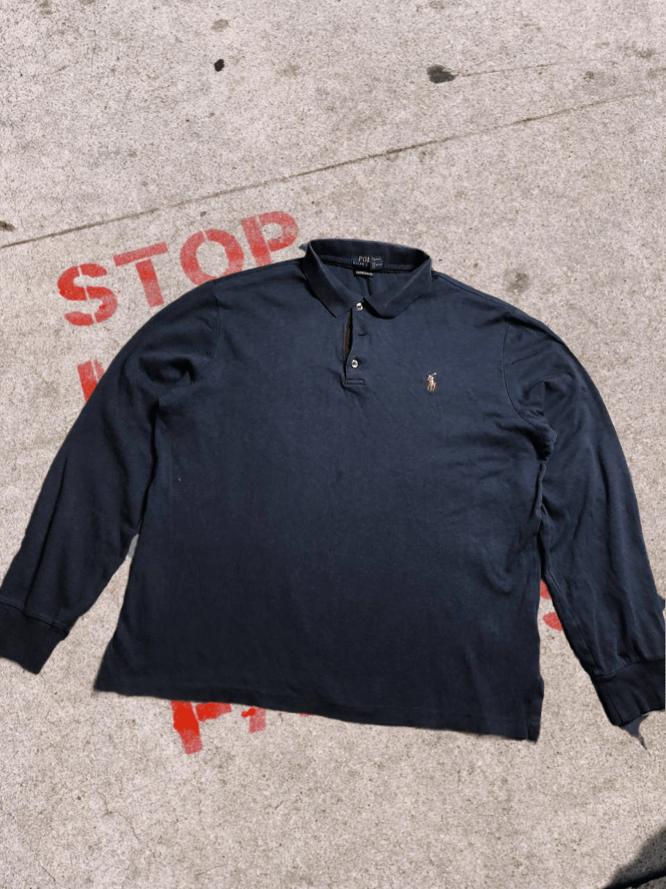 Polo Ralph Lauren POLO Ralph Lauren Long Sleeve Polo Shirt Adult Size US L / EU 52-54 / 3 - 1 Thumbnail