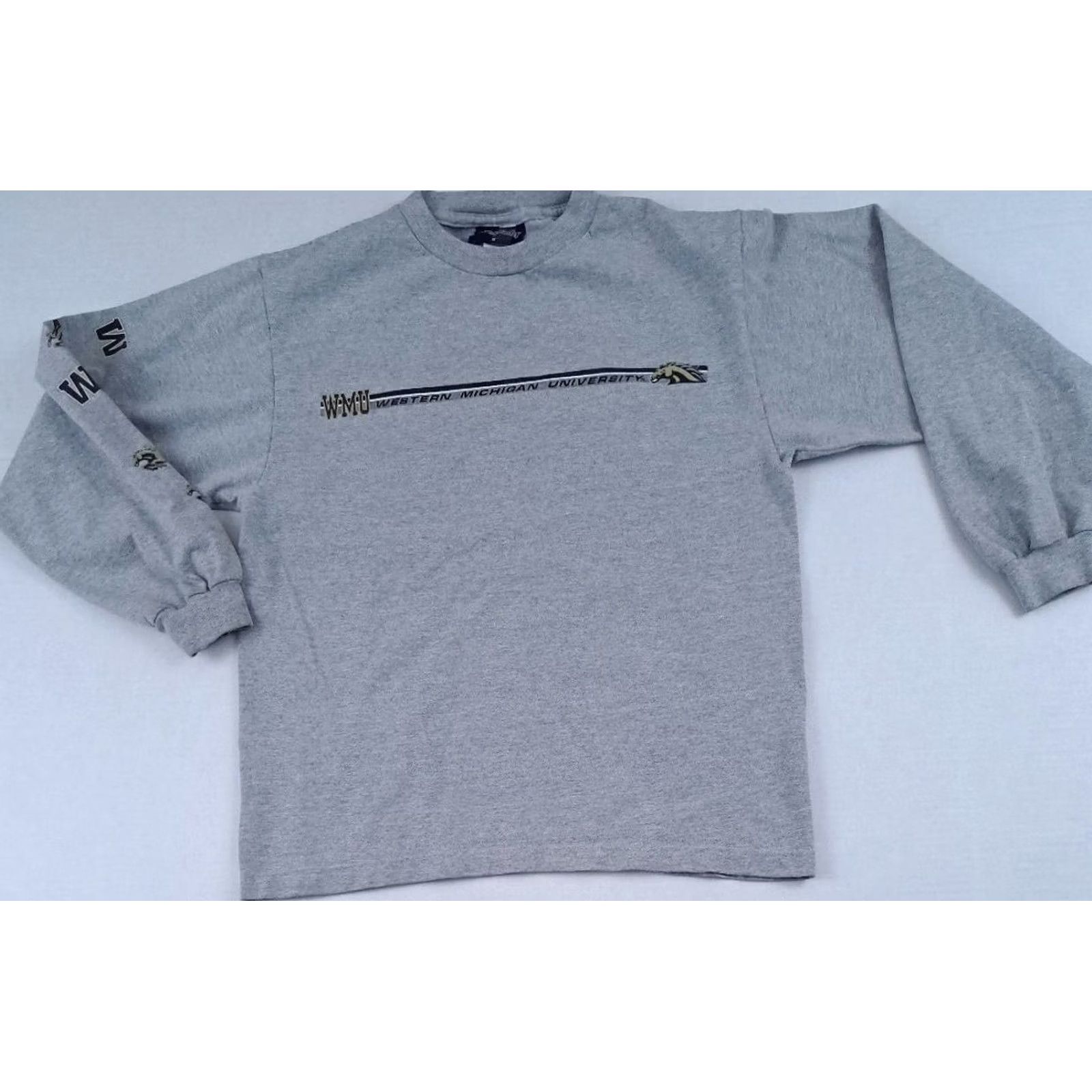 Jansport Jansport T-Shirt Woman Small Gray 90s Western Broncos Crew Neck Long Sleeve Cotton Size S / US 4 / IT 40 - 2 Thumbnail