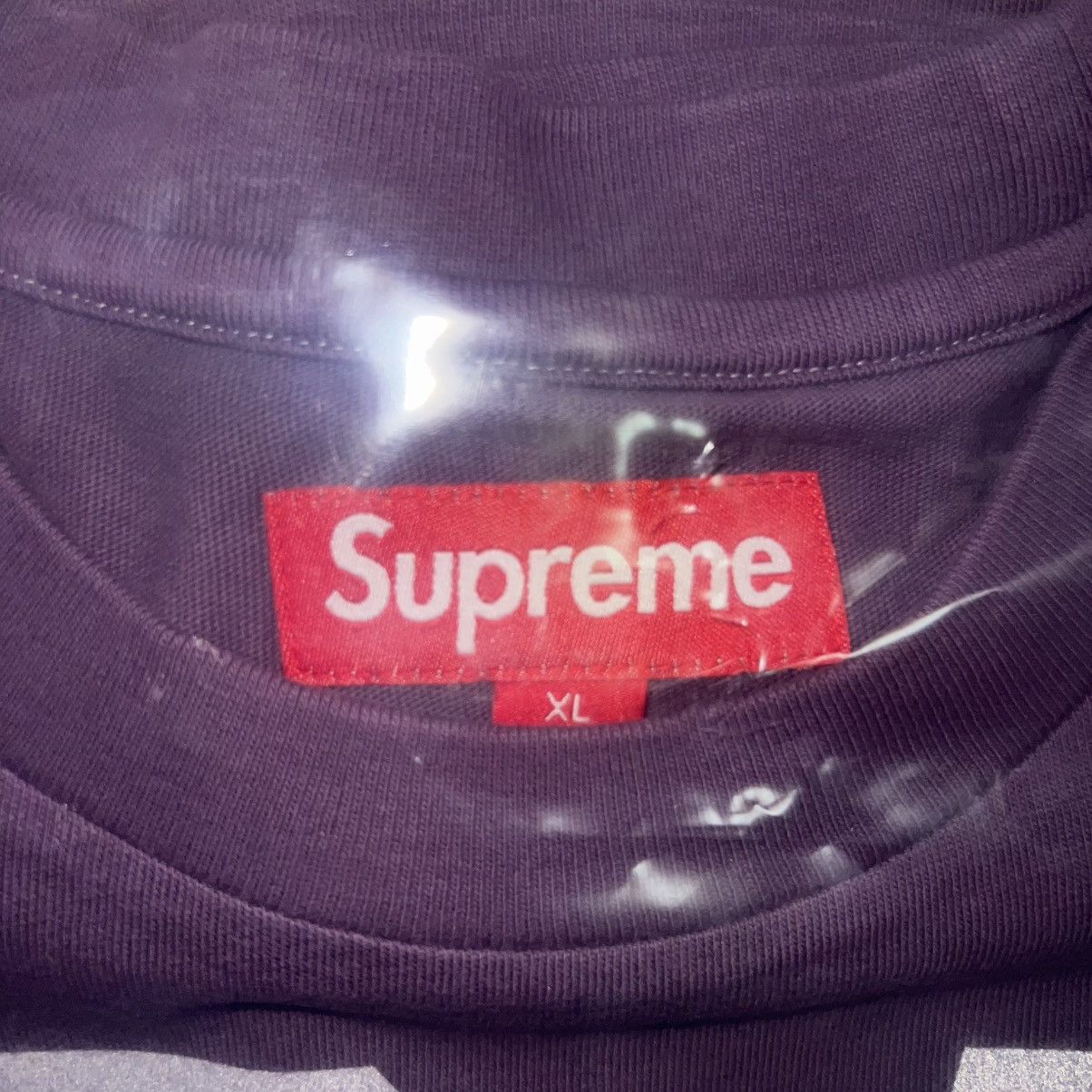 Supreme Supreme Reflective L/S Tee Top Purple Size: Extra Large Size US XL / EU 56 / 4 - 4 Thumbnail