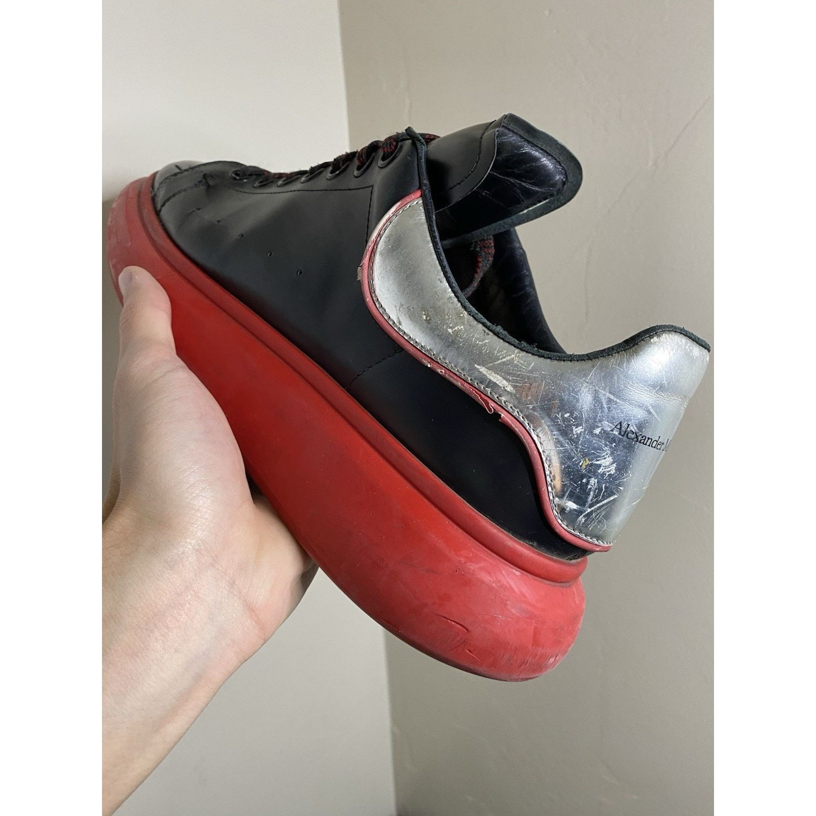 Alexander McQueen Alexander McQueen 'Black Silver Lust Red' ( 12 US) Size US 12 / EU 45 - 21 Thumbnail
