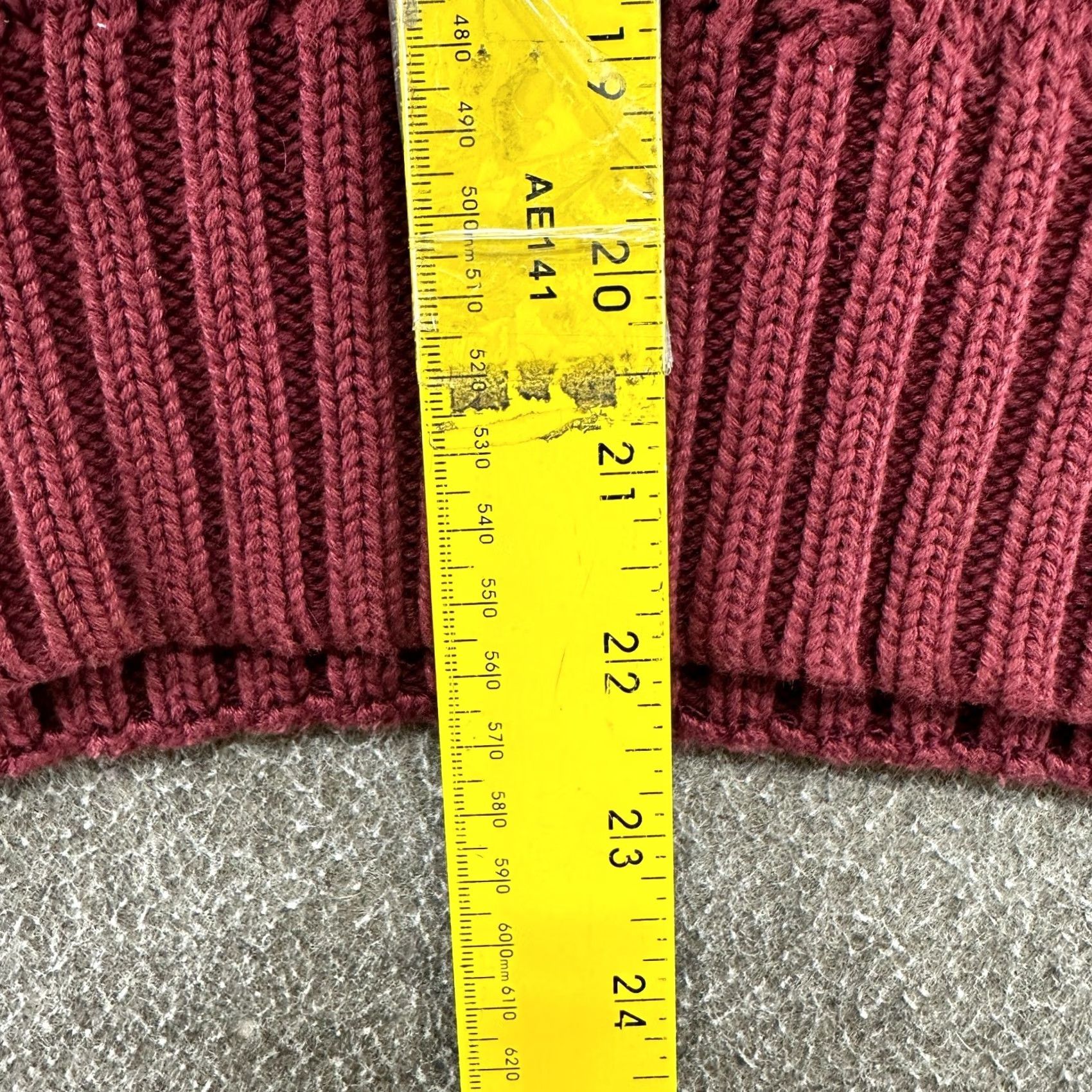 Gap VINTAGE Gap Sweater Womens XL Red Pullover Cable Knit V Neck Striped 90s Women Mens? Size XL / US 12-14 / IT 48-50 - 7 Thumbnail