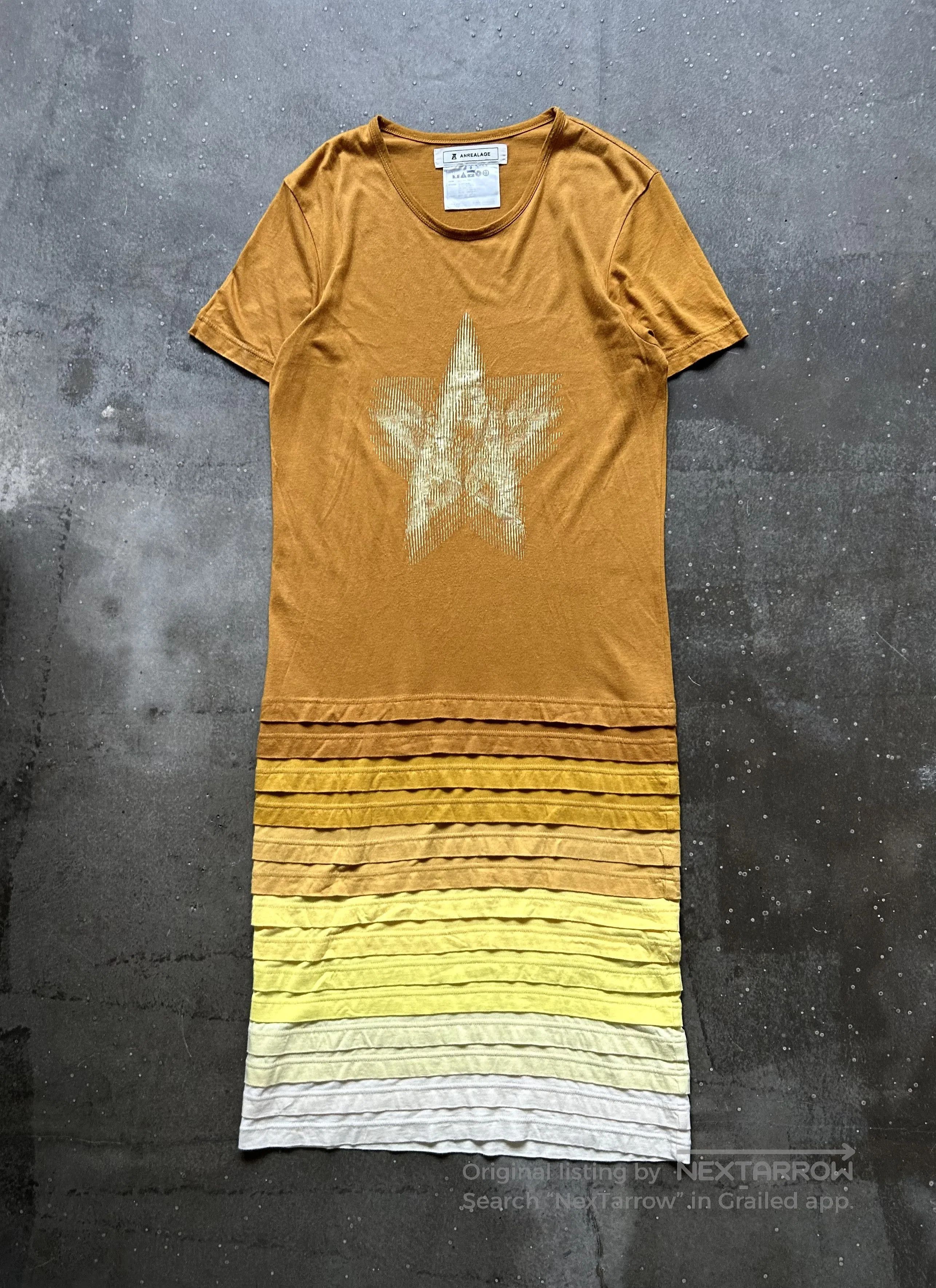 ANREALAGE ANREALAGE 12AW Patchwork Gradient Star Print Dress. Size XS / US 0-2 / IT 36-38 - 2 Thumbnail