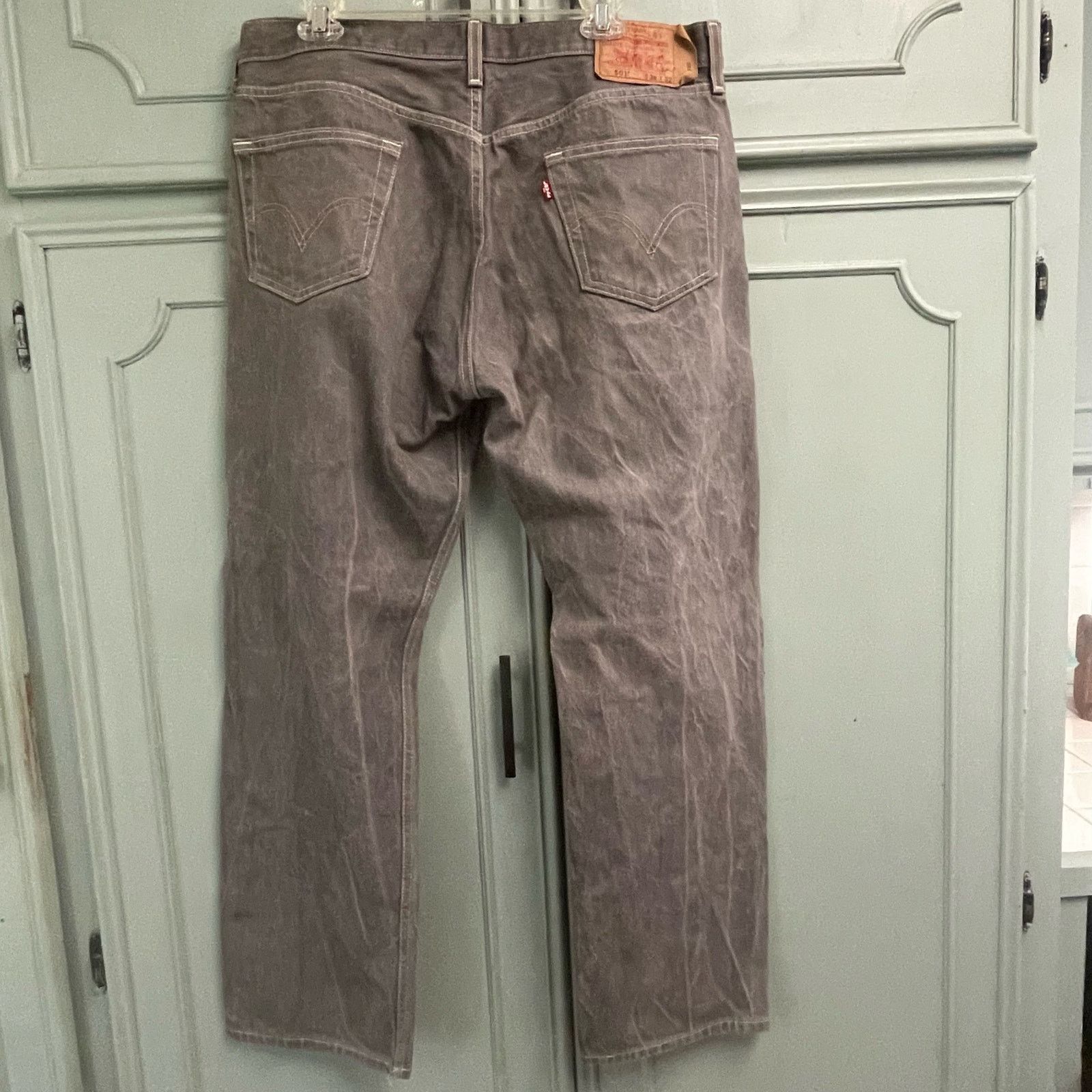 Levi's Levis 501 Gray Stone Washed Button Fly Jeans Size 38x32 Men Size US 38 / EU 54 - 2 Thumbnail