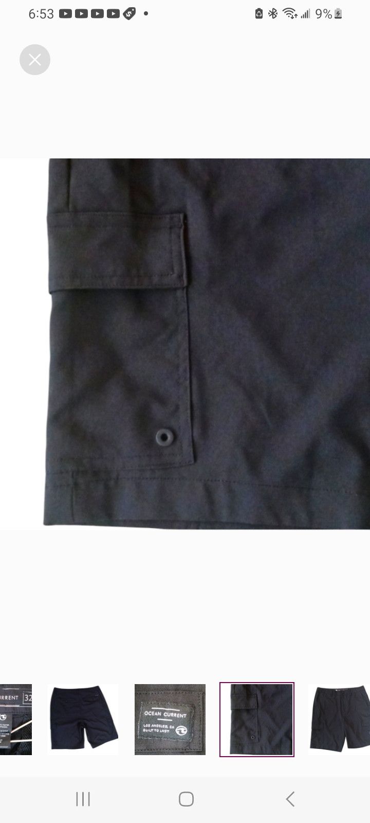 Ocean Current Ocean Current LA Men's Black Swim Shorts Size US 32 / EU 48 - 5 Thumbnail