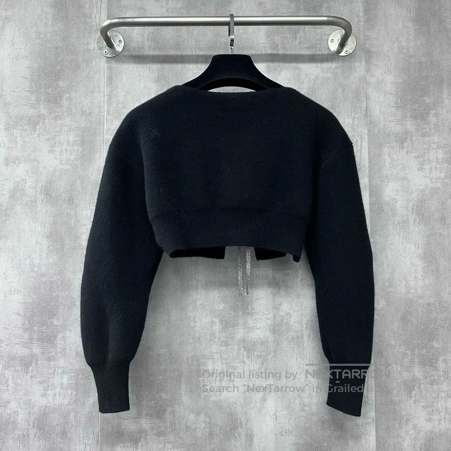 Alexander Wang Alexander Wang Rhinestone Bow Knit Cardigan. Size S / US 4 / IT 40 - 2 Thumbnail