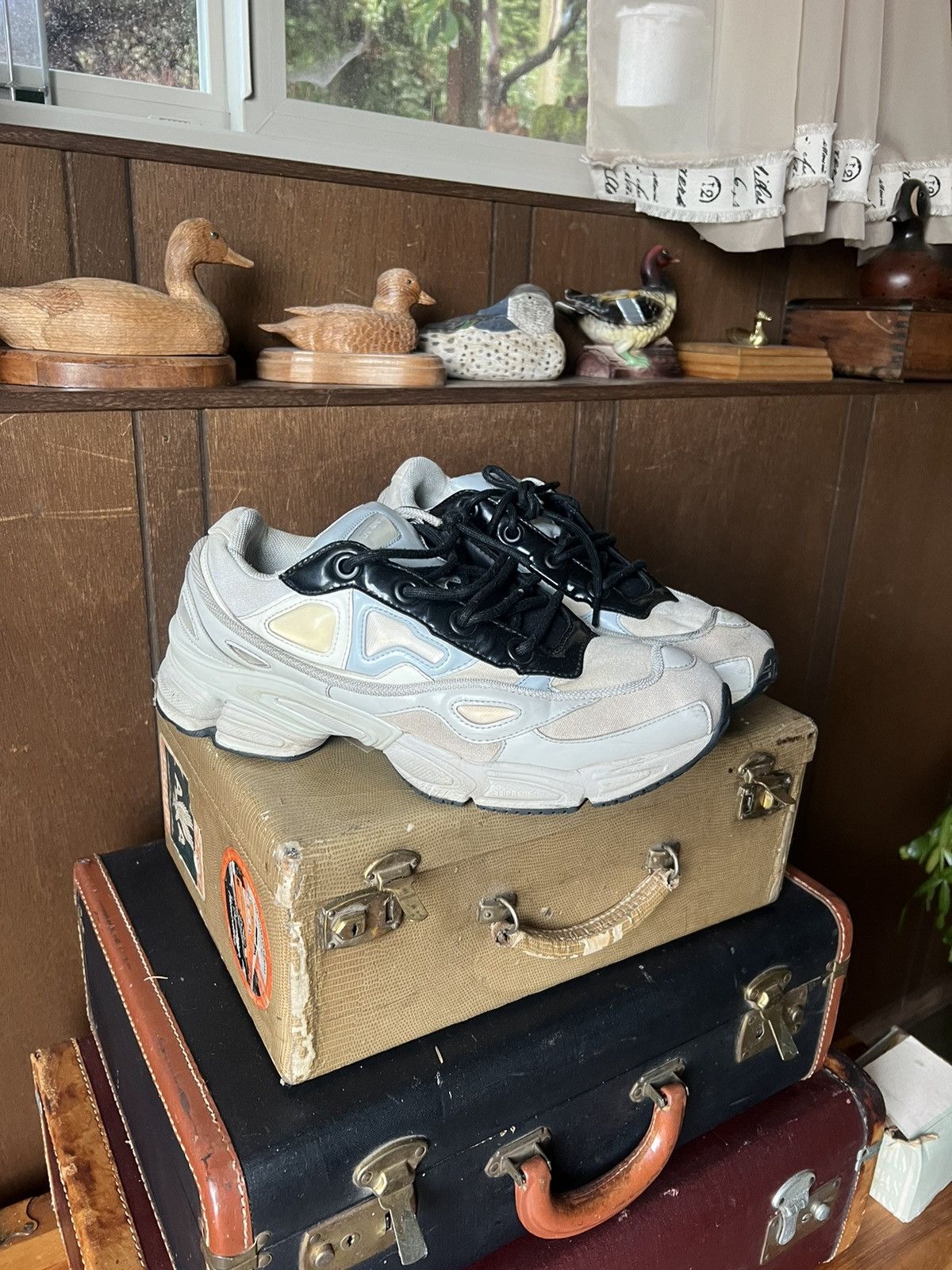 raf simons ozweego white black