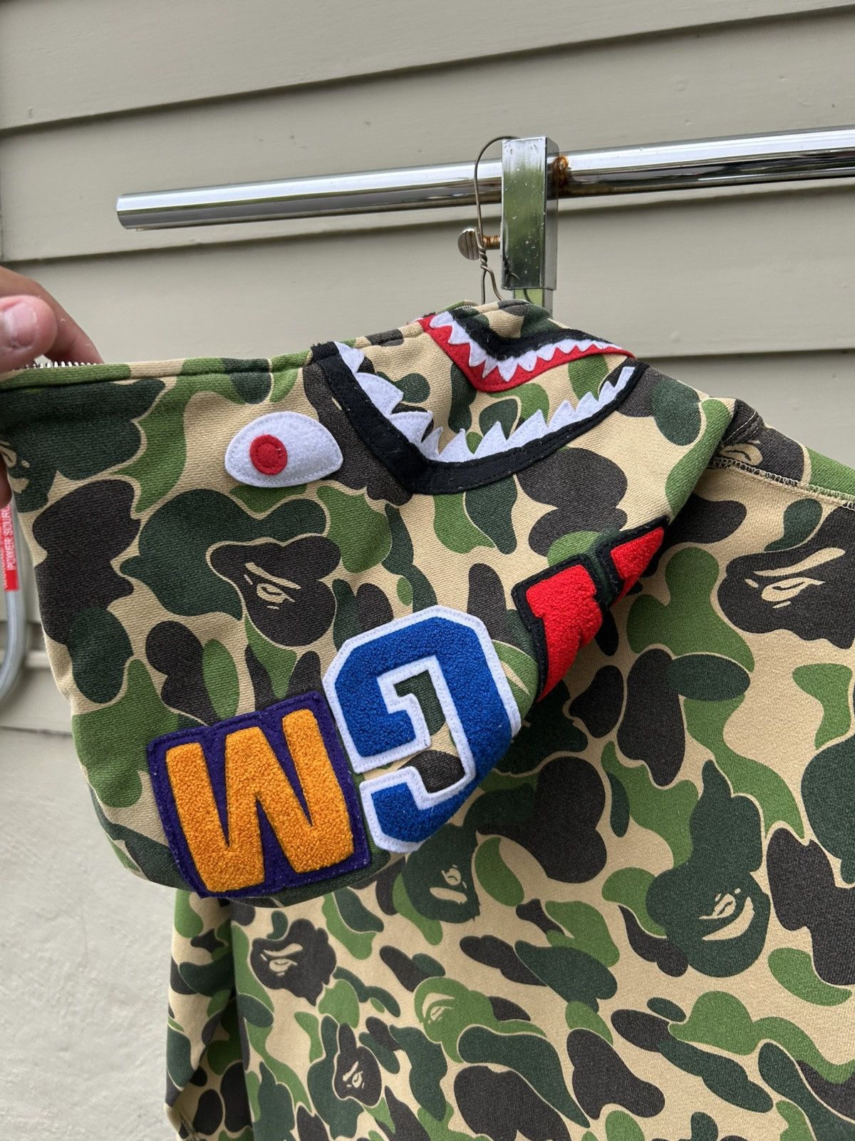 Bape Bape abc green shark hoodie Size US L / EU 52-54 / 3 - 7 Thumbnail