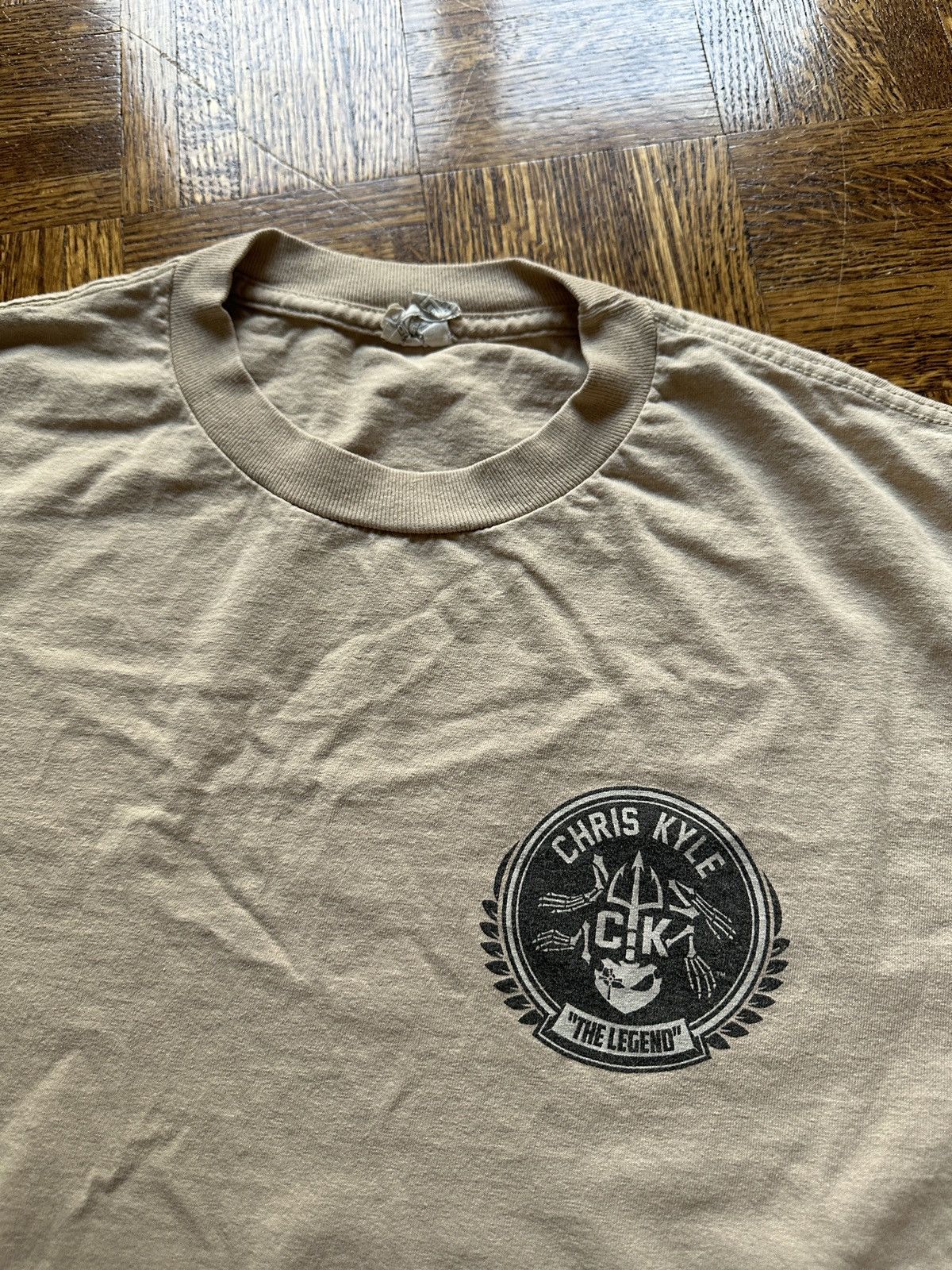 Vintage Vintage Y2K Chris Kyle Skull Graphic Tee Size US M / EU 48-50 / 2 - 5 Thumbnail