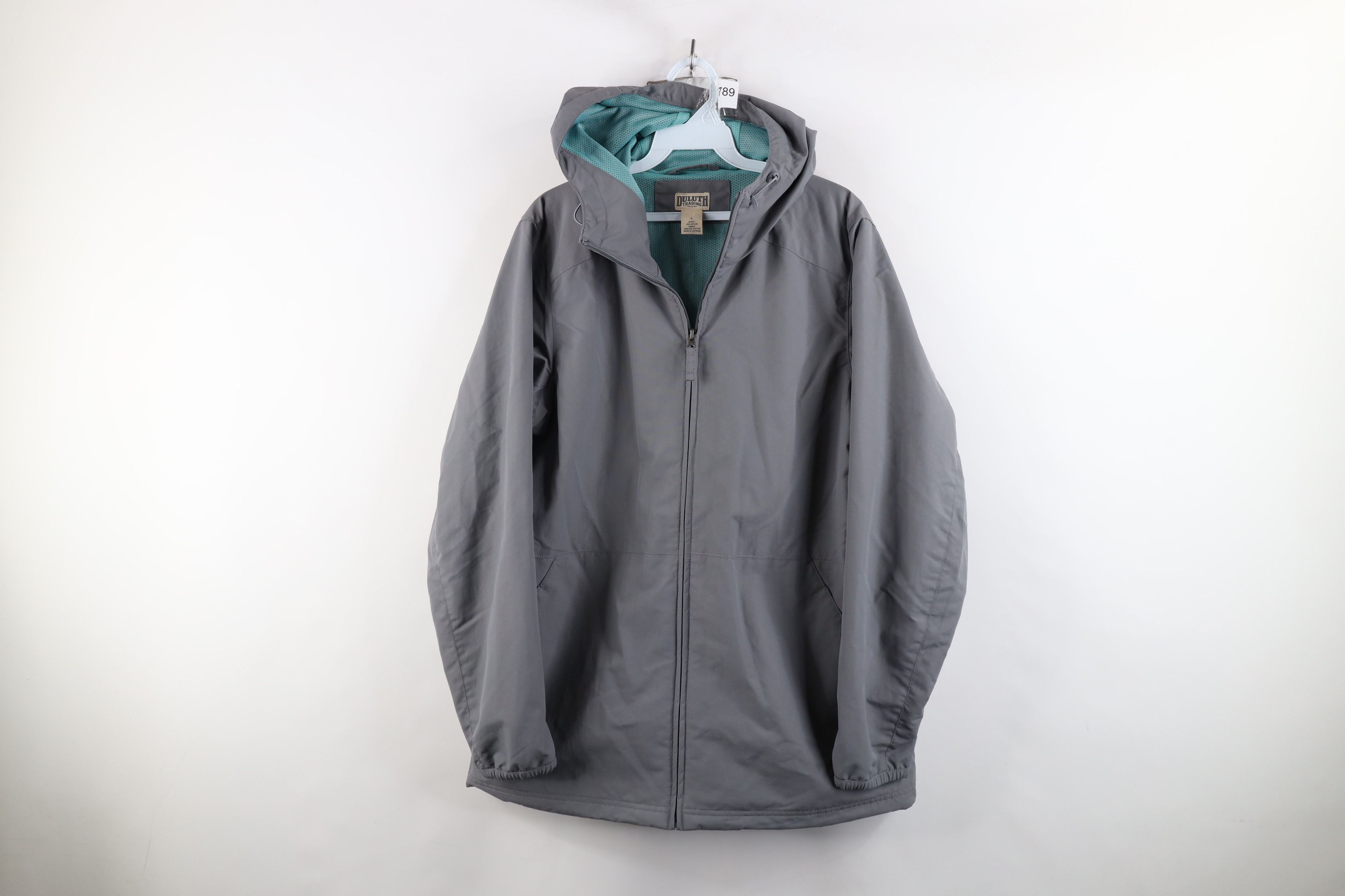 Duluth Trading Company × Vintage Duluth Trading Co Full Zip Hooded Parka Jacket Gray Size L / US 10 / IT 46 - 1 Thumbnail