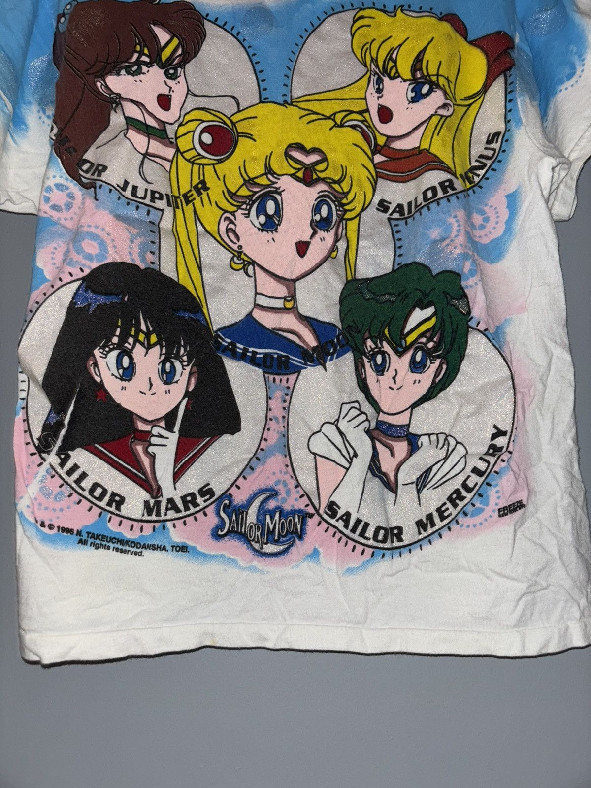 Tultex 1996 Sailor Moon All Over Print (RARE) Size L / US 10 / IT 46 - 6 Thumbnail