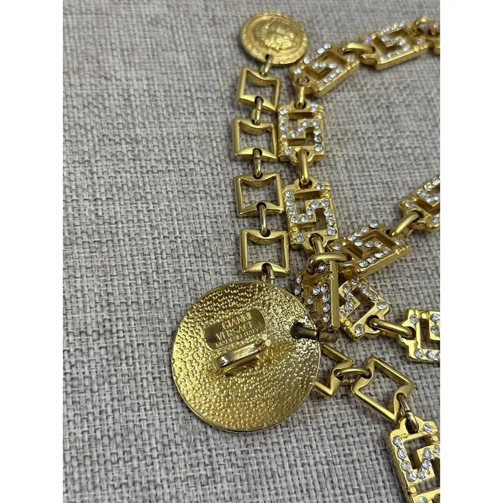 Other Vintage Gianni Versace Medusa Belt 1990s Gold Chain Belt Size ONE SIZE - 4 Thumbnail