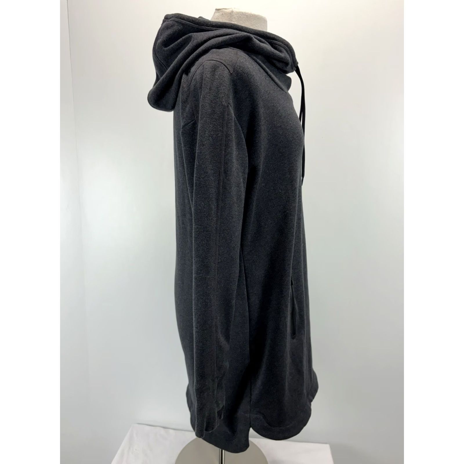 Athleta Athleta Hoodie Sweatshirt Dress Women’s L Grey Fleece Lined Pockets Pullover Size L / US 10 / IT 46 - 4 Thumbnail