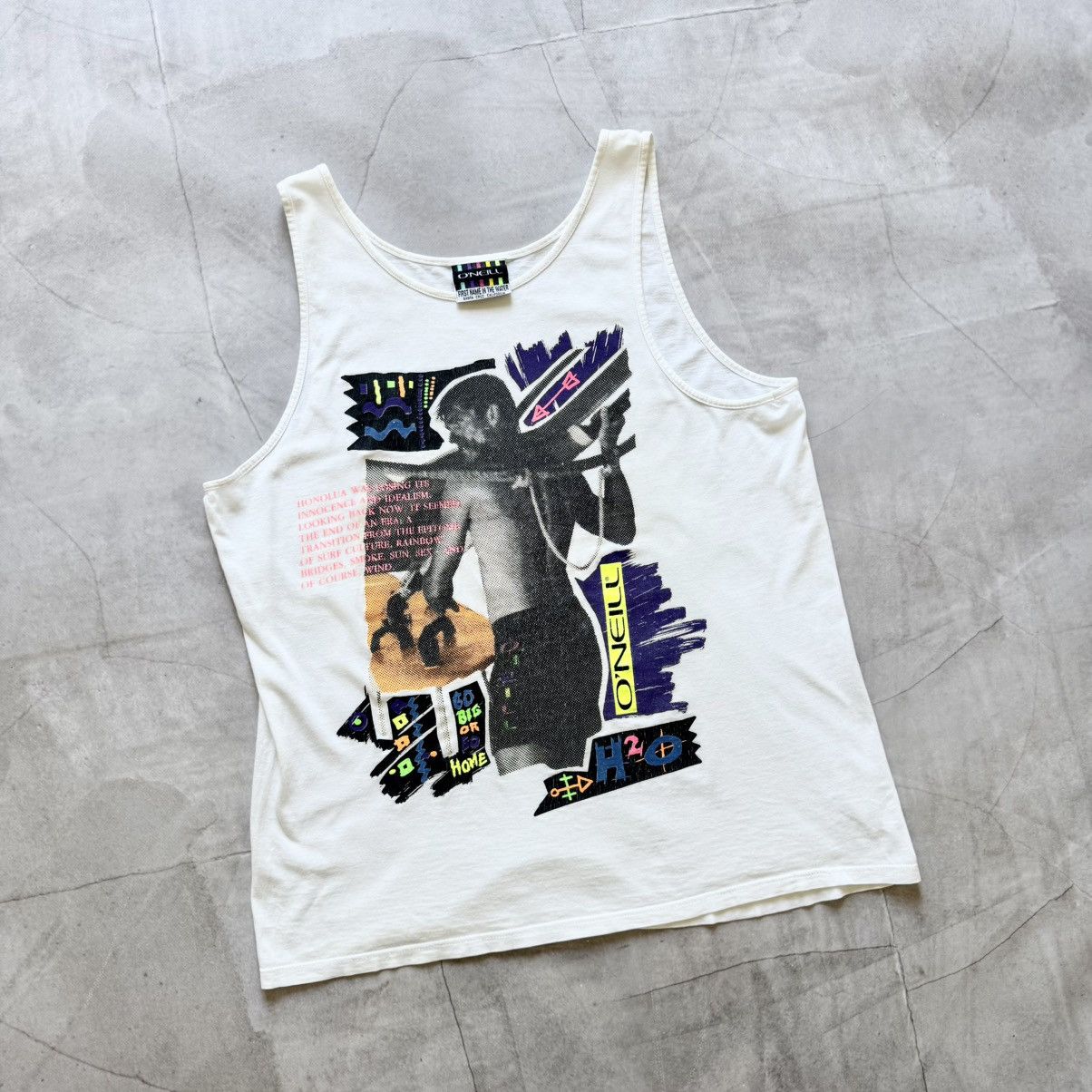 O'Neill 90s Oneill Big Logo Boxy Tank Top Oakley Mambo Vibe Size US L / EU 52-54 / 3 - 1 Thumbnail