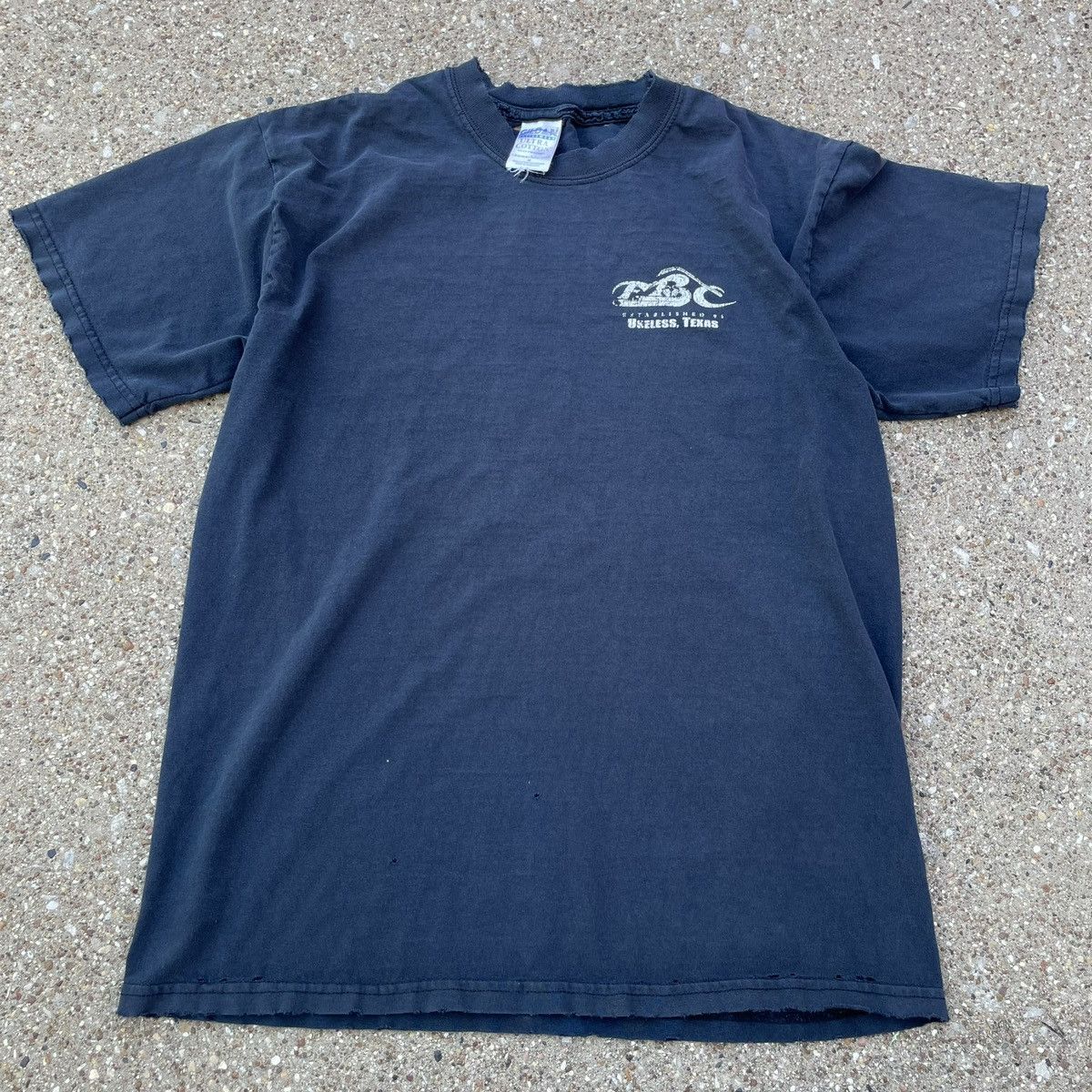 Gildan Vintage Full Boar Motorcycles Useless Texas Tee Thrashed M Size US M / EU 48-50 / 2 - 2 Thumbnail