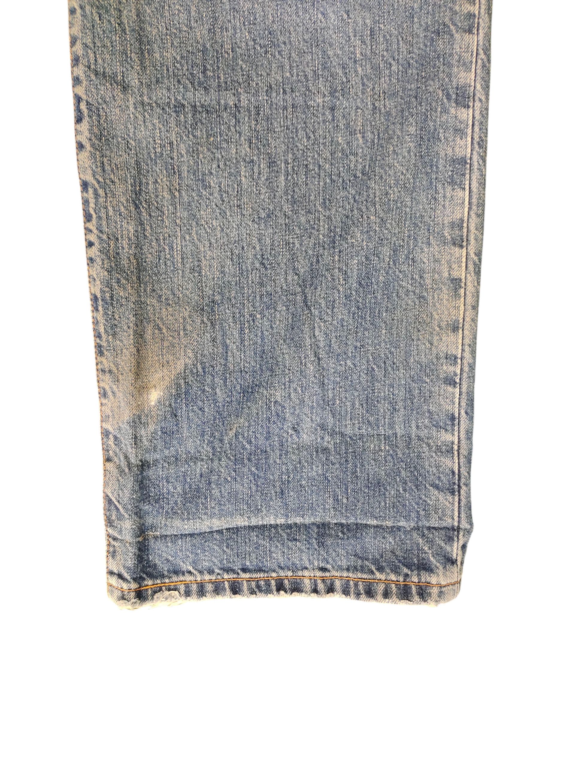 Levi's Vintage Levis 501 Clawmark Distress Faded Jeans Size US 34 / EU 50 - 6 Thumbnail