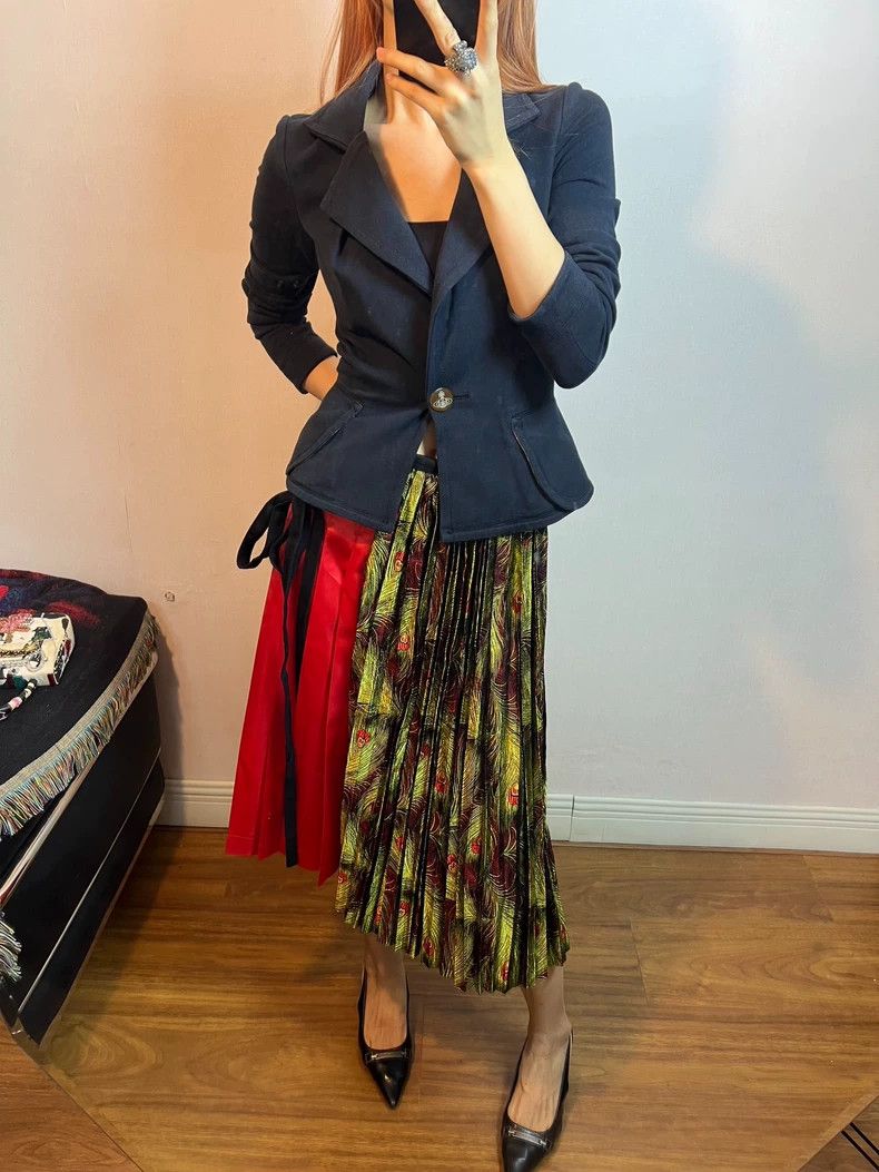 Comme des Garcons Comme Des Garcons size S Heteroplastic-patchwork peacock s Size 24" / US 00 / IT 34 - 8 Thumbnail