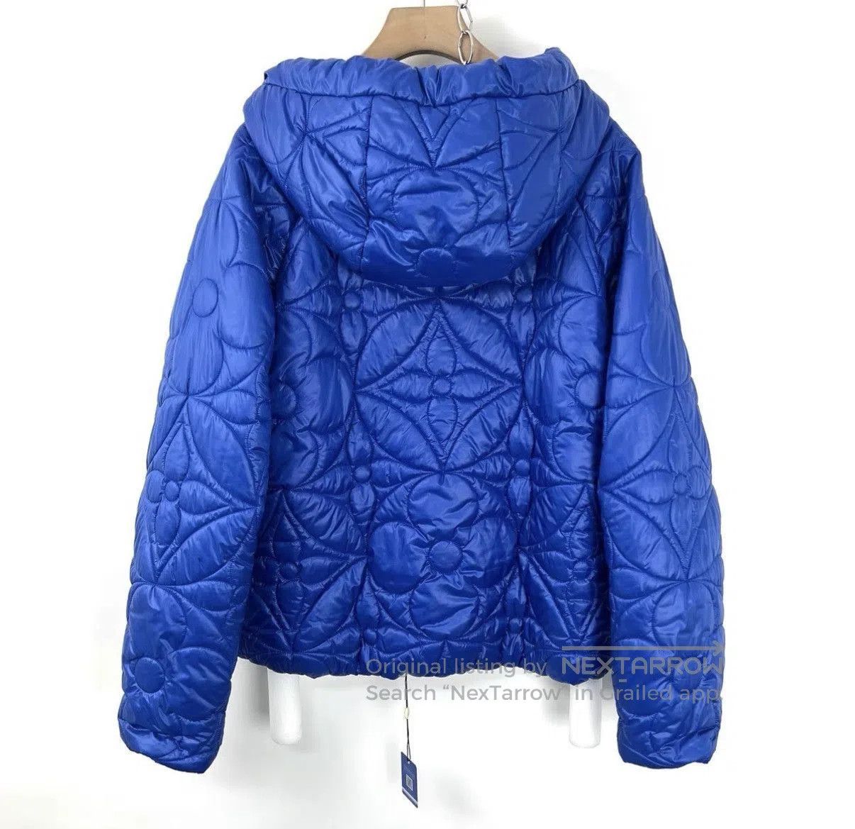 Louis Vuitton Blue Quilted Hooded Jacket . Size US M / EU 48-50 / 2 - 2 Thumbnail