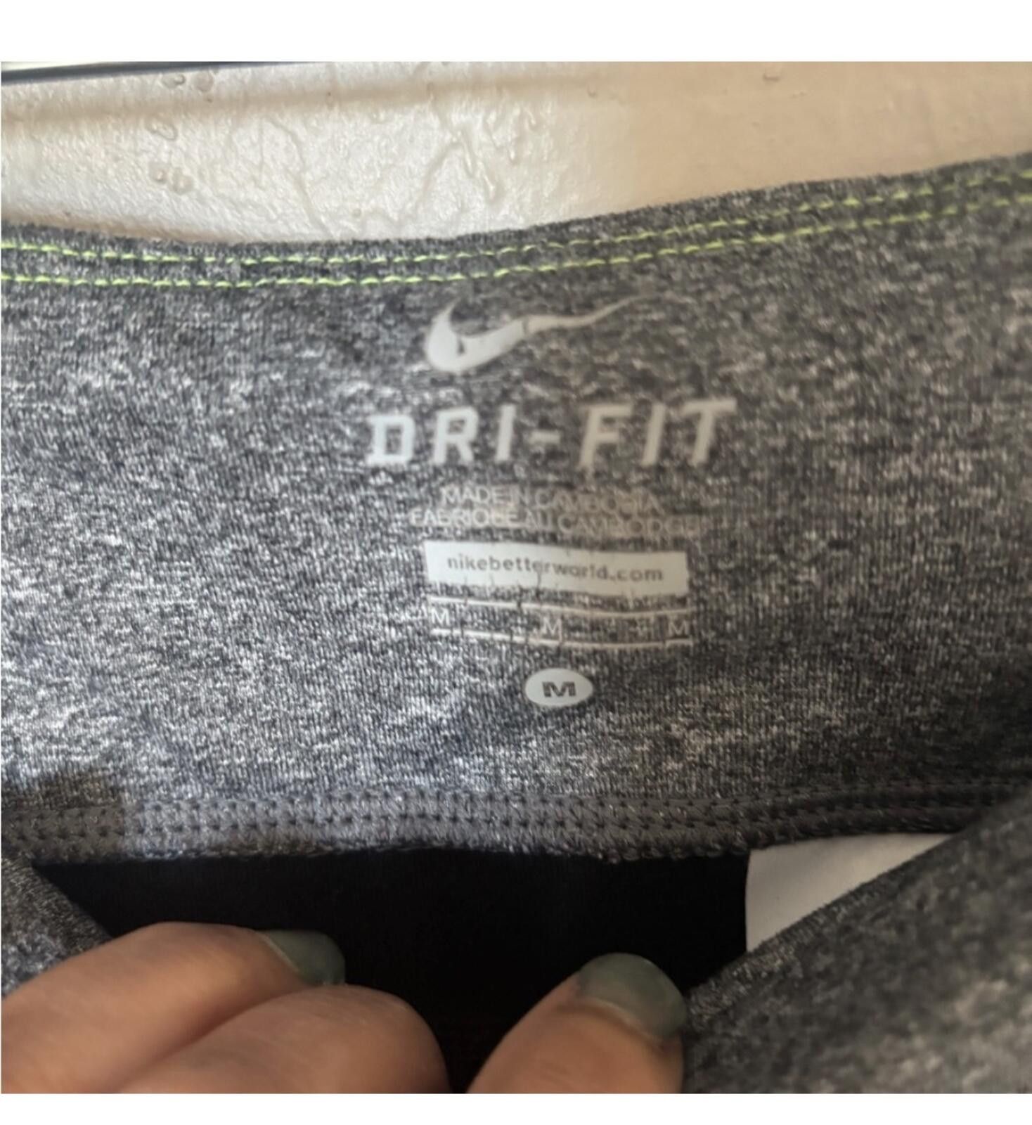 Nike (Nike) Running Black and Gray leggings Size 32" / US 10 / IT 46 - 5 Thumbnail