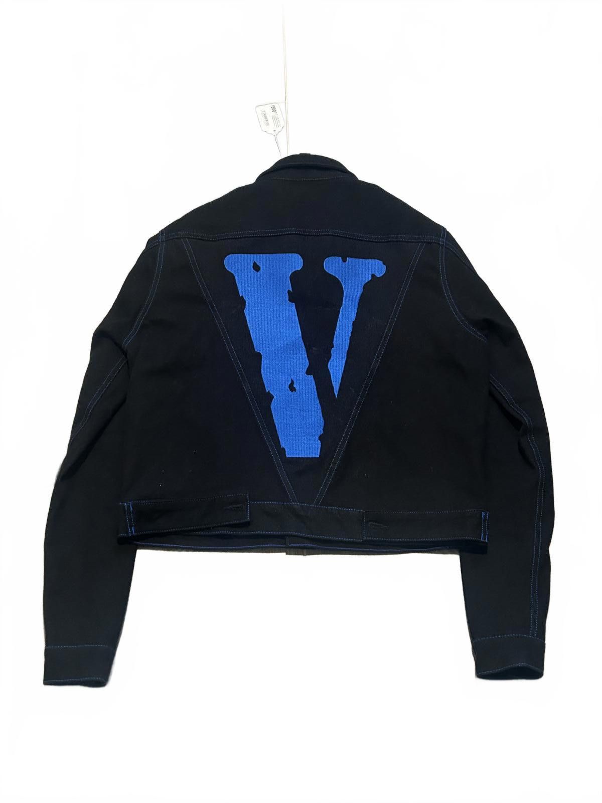 Vlone Rare Vlone Friends Denim Jacket – Black / Blue – Size Large Size US L / EU 52-54 / 3 - 2 Thumbnail