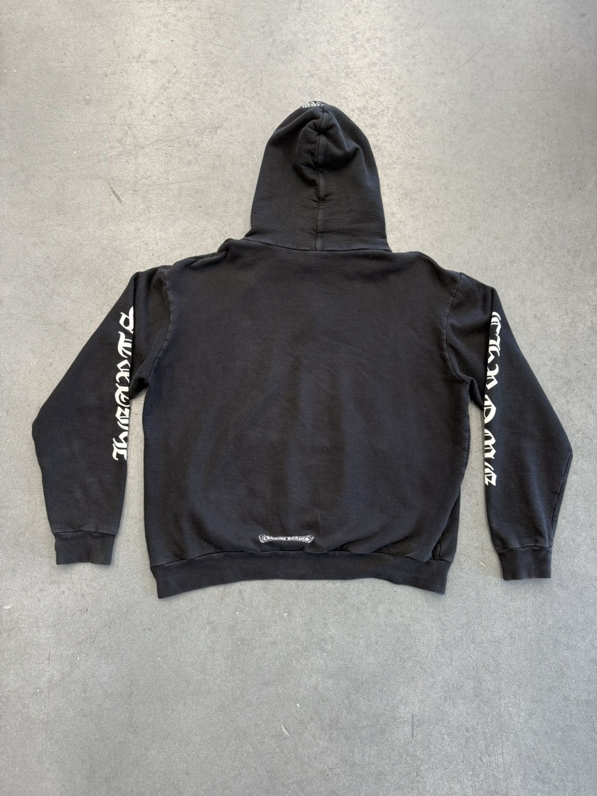 Chrome Hearts Chrome Hearts Vertical Logo FU Hoodie | Grailed