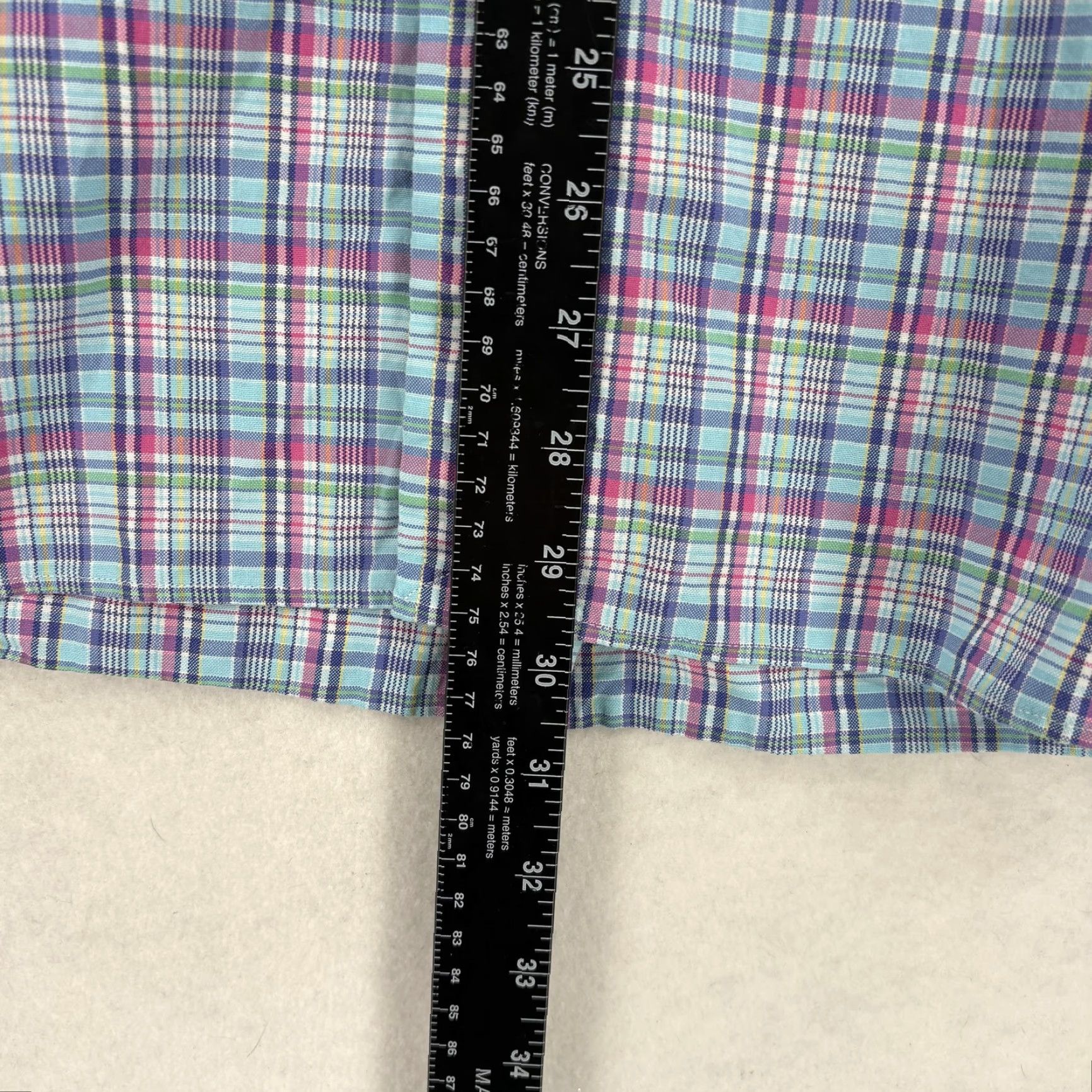 Ralph Lauren Ralph Lauren Shirt Mens XL Blue Madras Plaid Long Sleeve Button Up Classic Pony Size US XL / EU 56 / 4 - 6 Thumbnail