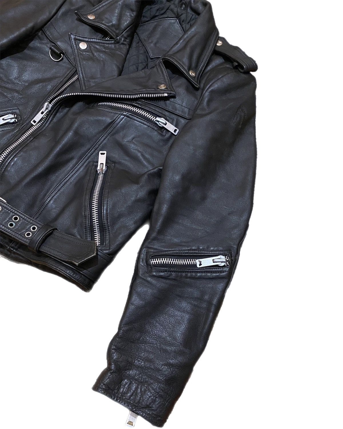 Vintage VINTAGE 80's AMI LONDON LEATHER MOTORCYCLE JACKET | Grailed