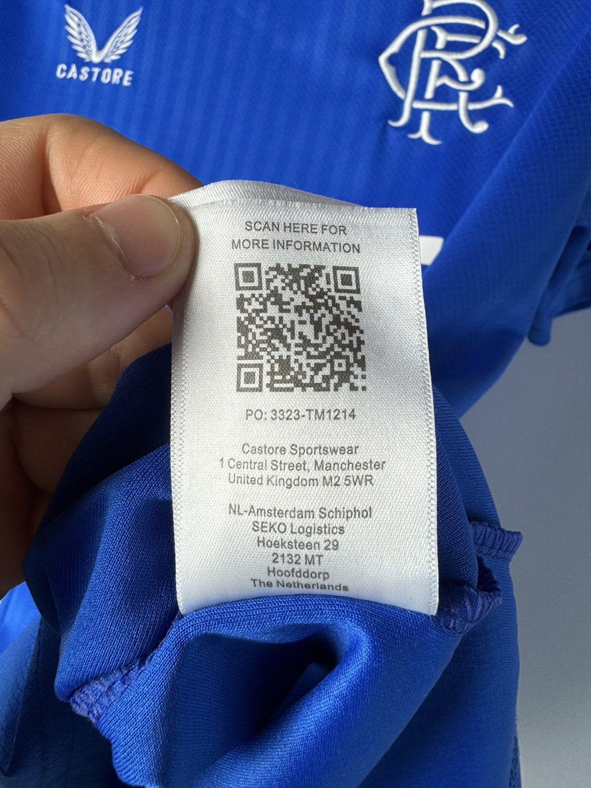 Castore Glasgow Rangers 2023 2024 Home Shirt Soccer Jersey Castore Size US M / EU 48-50 / 2 - 13 Thumbnail