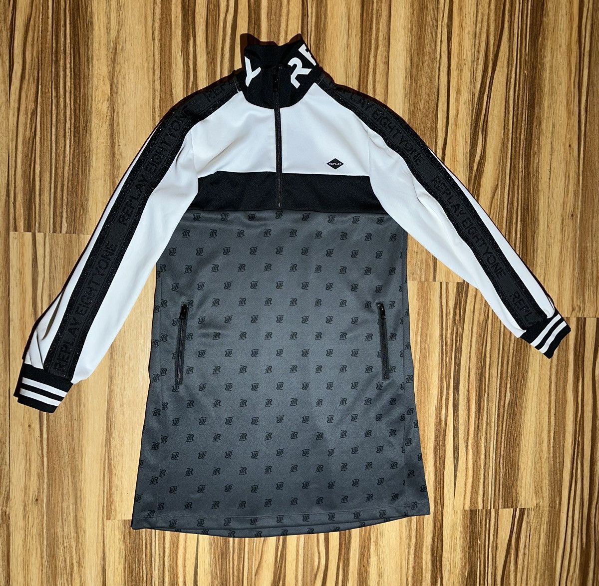 Replay Replay Black and White 1/4 Zip-Up sweater Size US L / EU 52-54 / 3 - 1 Thumbnail