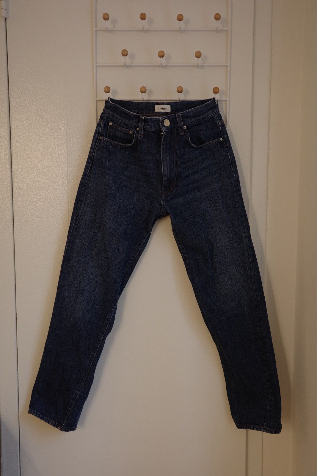 Toteme Toteme Dark Wash Twisted Seams Denim Jeans Size 25" / US 0 / IT 36 - 3 Thumbnail