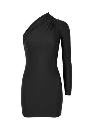 Balenciaga o1y0625 Bodycon Mini Dress in Black Size S / US 4 / IT 40 - 1 Thumbnail