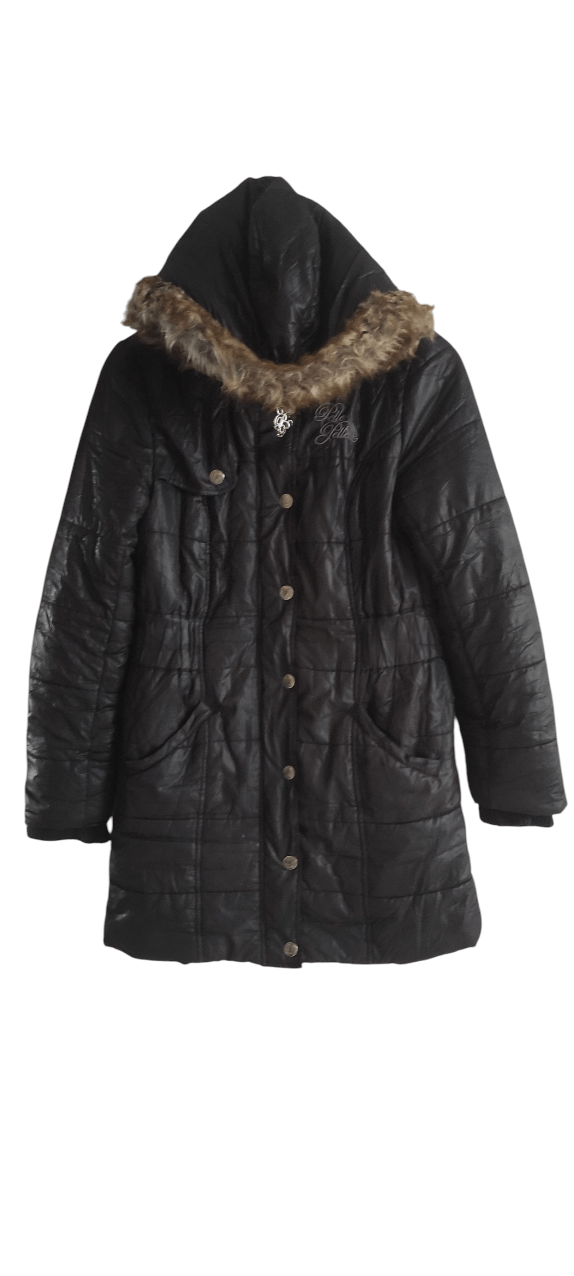 Pelle Pelle 90s y2k Pelle Pelle Marc Buchanan Black Down Puffer Coat Size S / US 4 / IT 40 - 1 Thumbnail