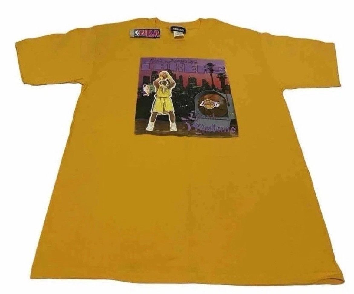 NBA × Vintage Vintage Official NBA LA Lakers Karl Malone Shirt Men’s L NWT Size US L / EU 52-54 / 3 - 1 Thumbnail